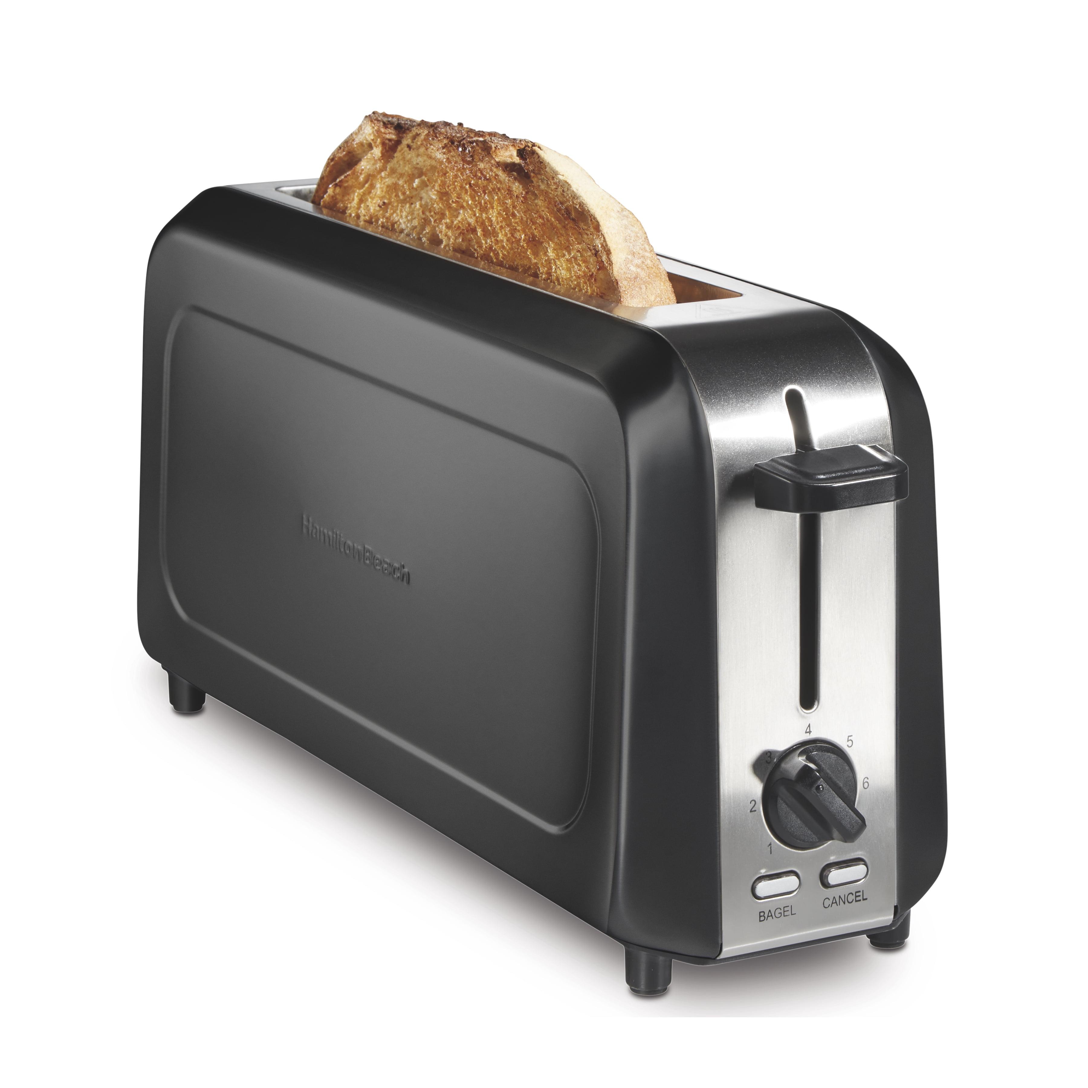 Hamilton Beach Black Stainless Steel Long Slot 2-Slice Toaster