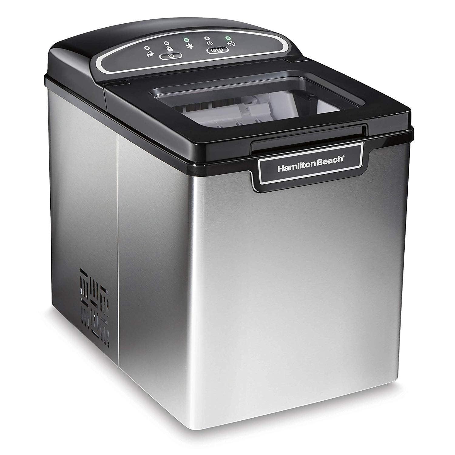 Hamilton Beach Stainless Steel Portable Countertop Ice Maker