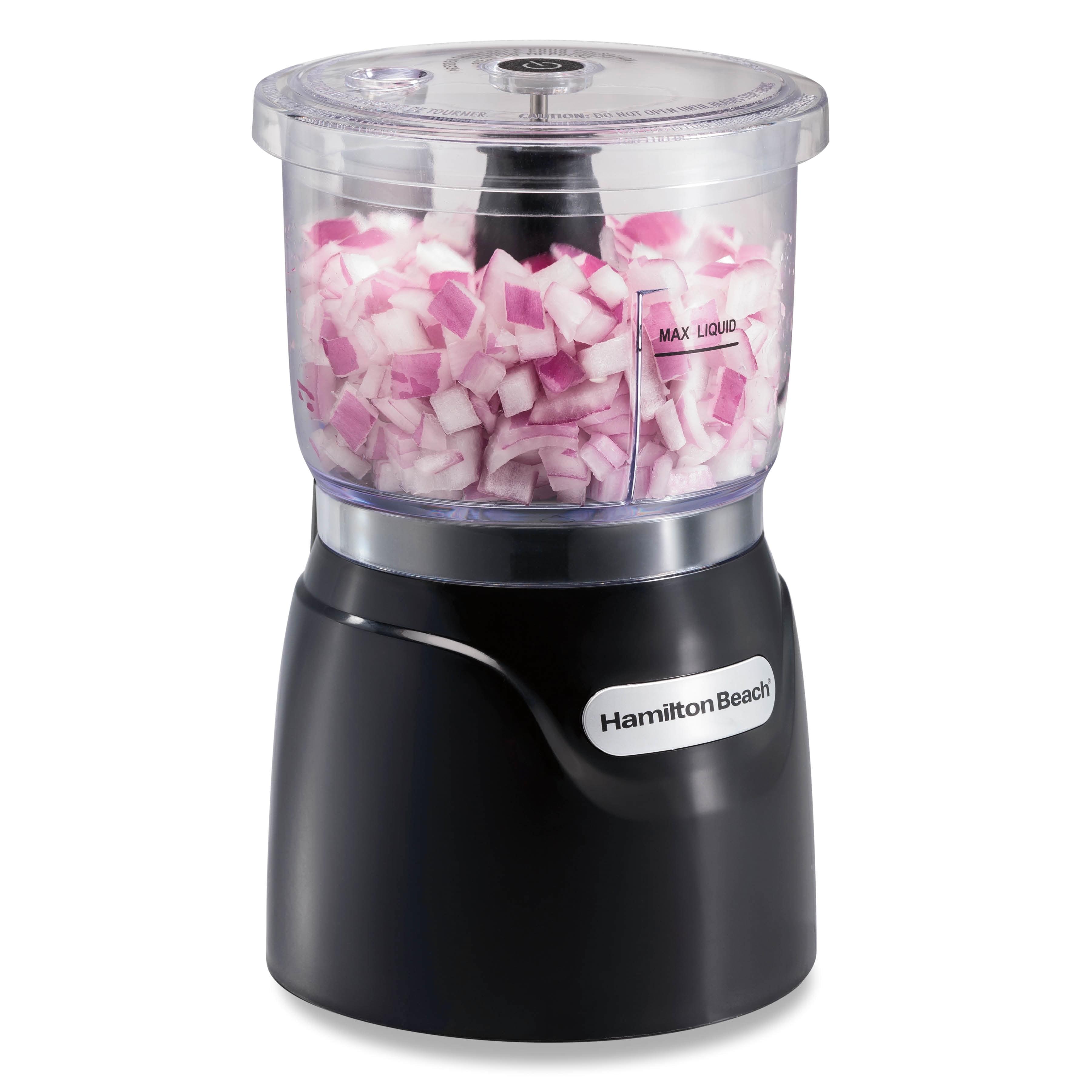 Hamilton Beach 3-Cup Black Electric Food Chopper and Processor