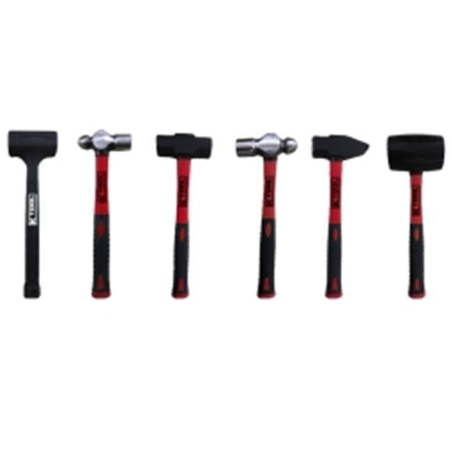 K Tool 71770 6 Piece Hammer Set, Carbon Steel, Ergonomic Handles