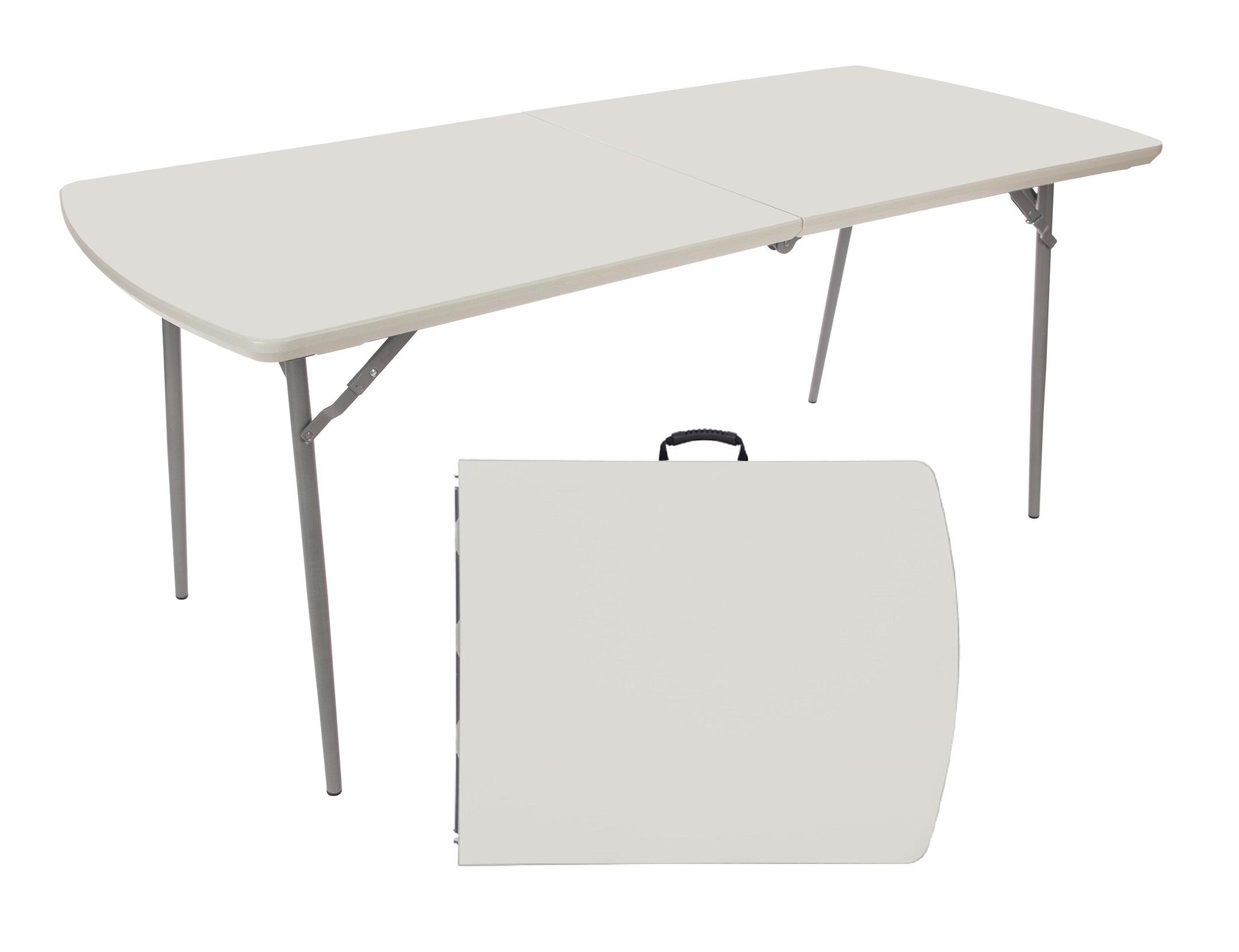 30"x72" Heavy Duty Fold In Half Table Speckled Gray - Hampden Furnishings