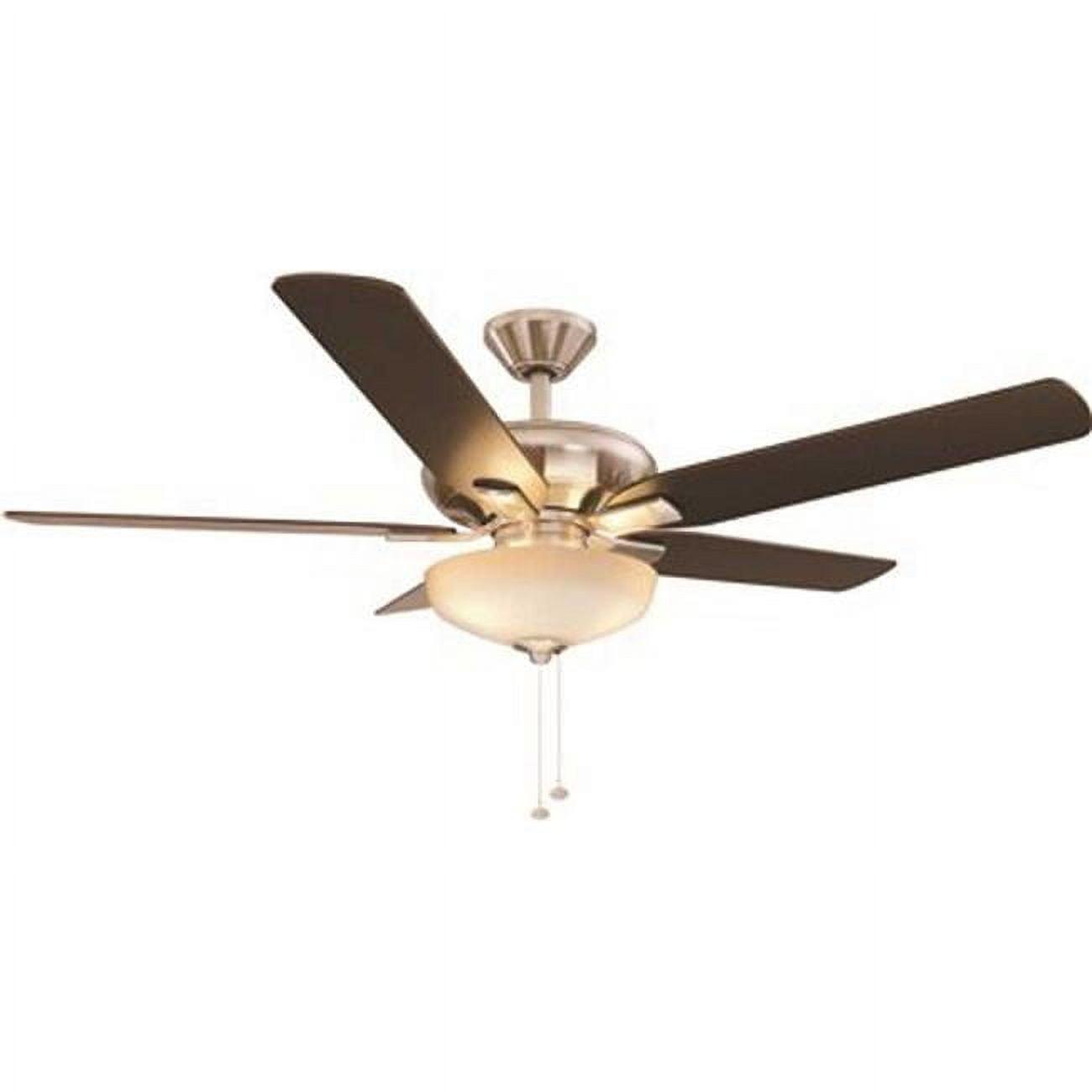 Holly Springs 52'' Brushed Nickel Ceiling Fan with LED Light Kit