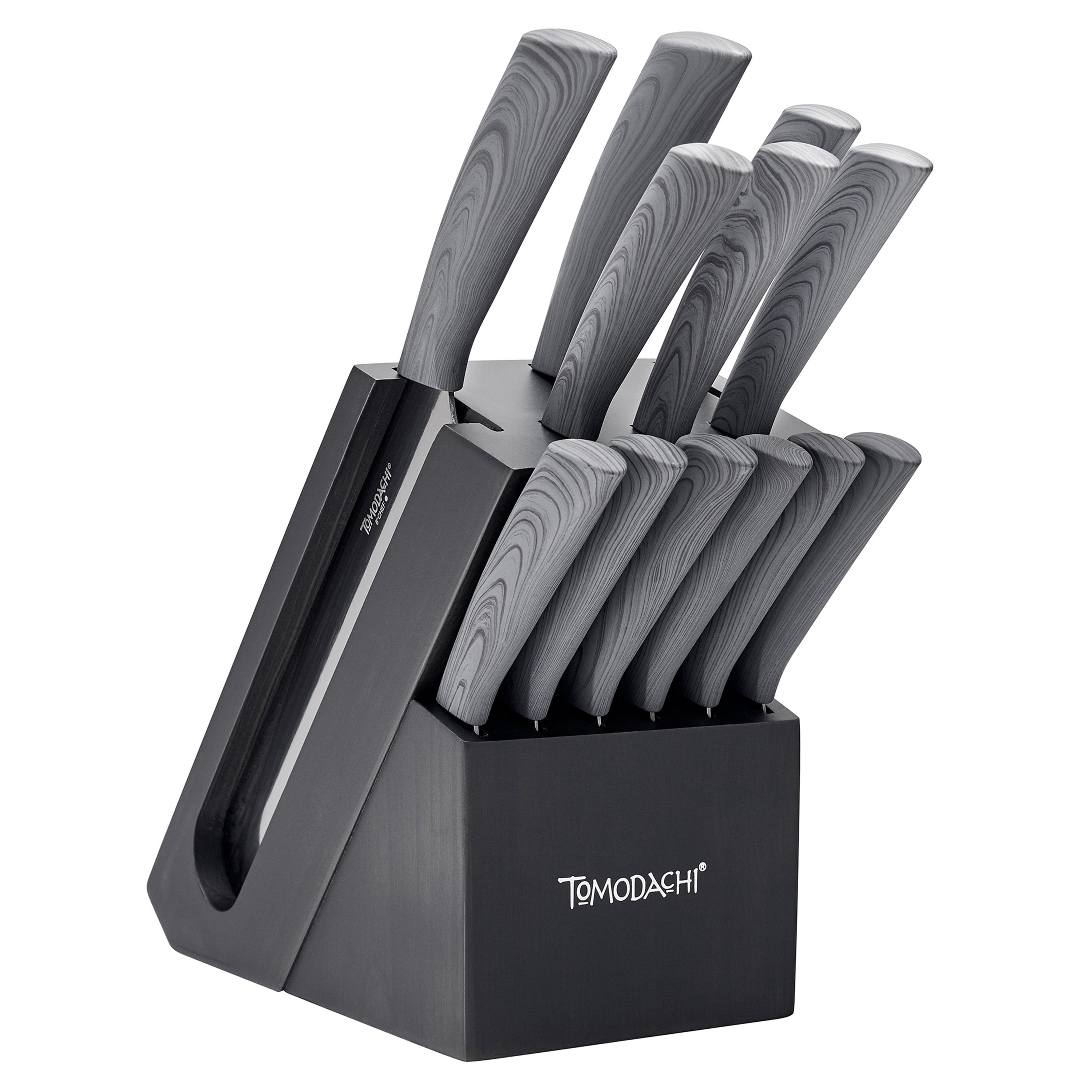 Tomodachi Raintree Ash 13 Piece Cutlery Knife Block Set