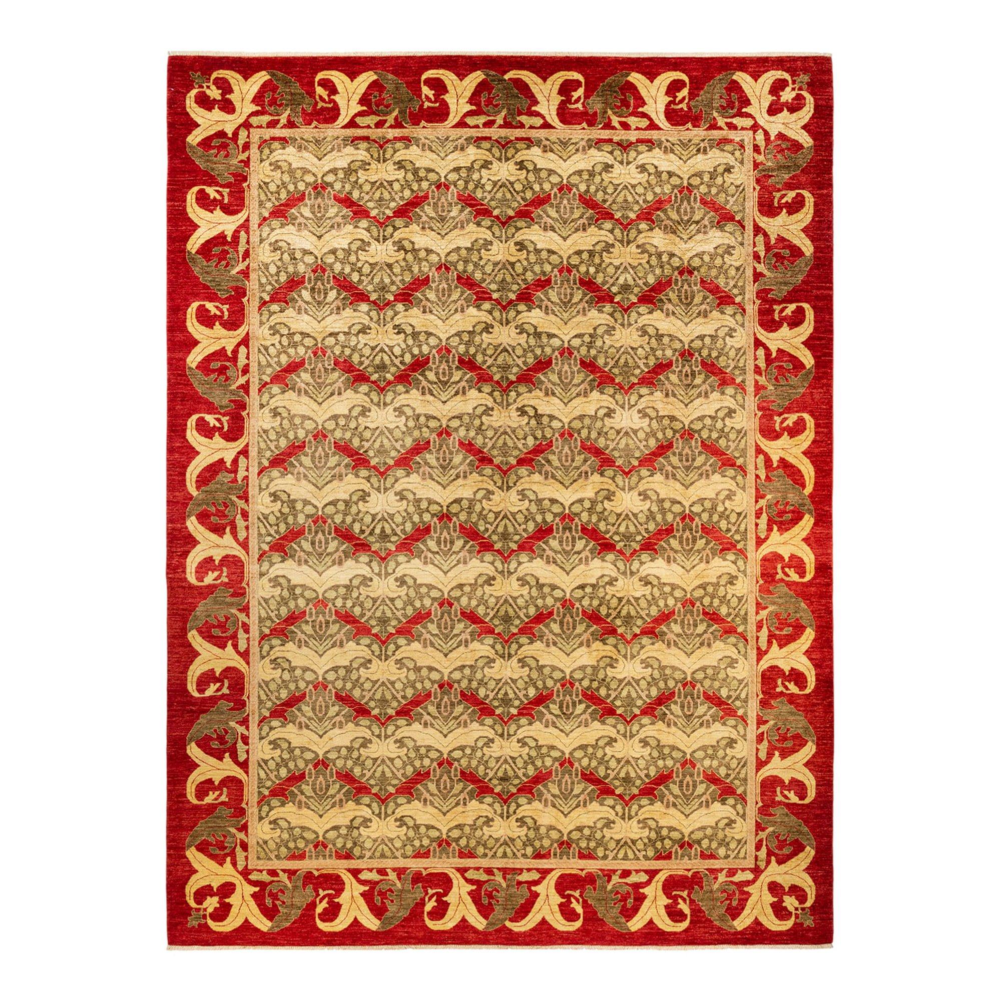 Isabelline Verlynn One-of-a-Kind 10' 2" X 13' 9" 2010s Wool Area Rug in Red
