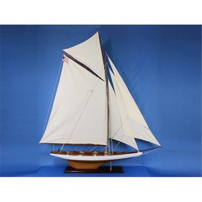 Handcrafted Model Ships Columbia 60 Columbia 60 in. Decorative Sail Boat