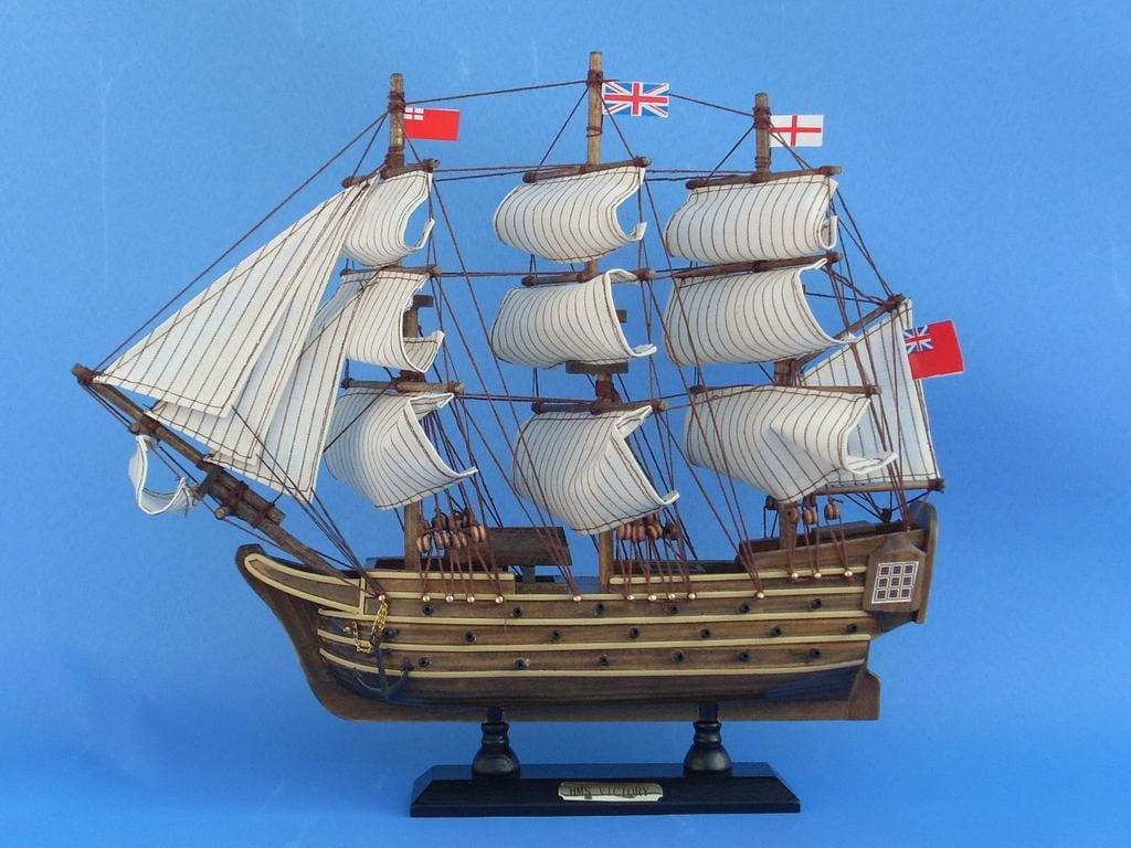 HMS Victory 14 in. Decorative Tall Model Ship
