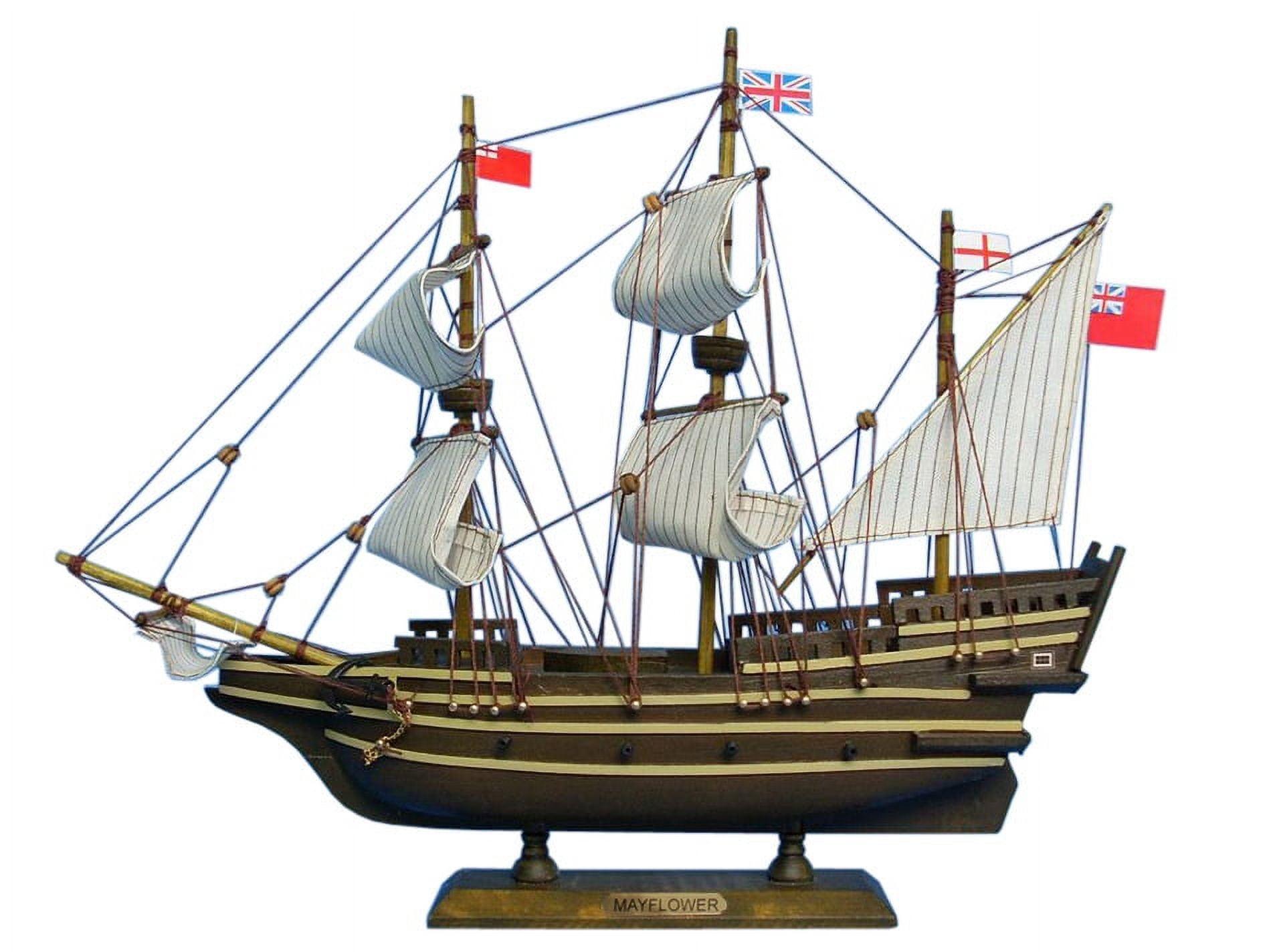 Handcrafted Model Ships Mayflower 14 Mayflower 14 in. Decorative Tall Model Ship