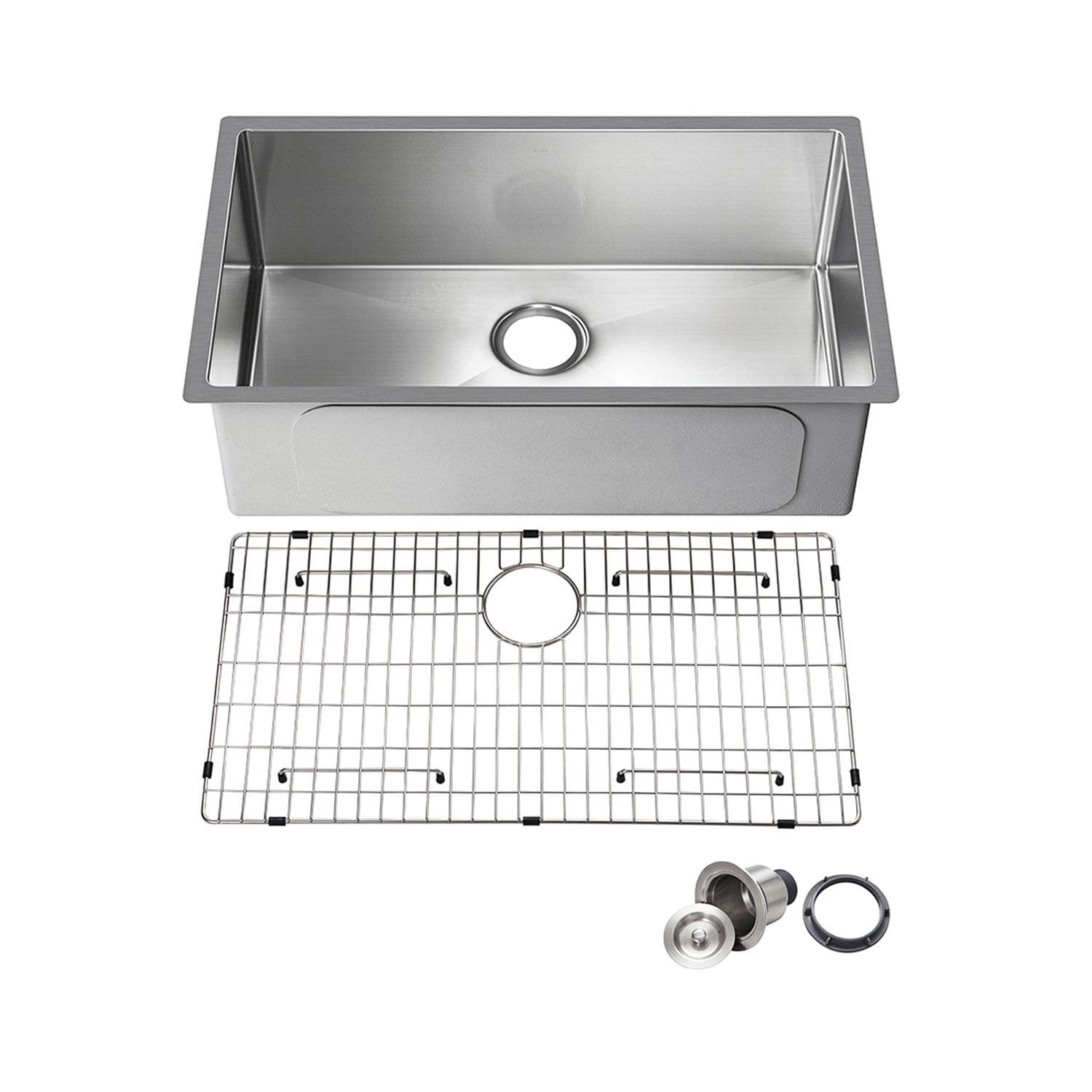 30'' Stainless Steel Undermount Single Bowl Kitchen Sink