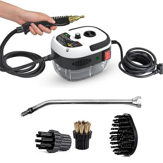 Aoresac 2500W Handheld Steam Cleaner High Temperature Pressurized Steam Cleaning Machine with Brush Heads and Gloves for Kitchen Furniture Bathroom Car White