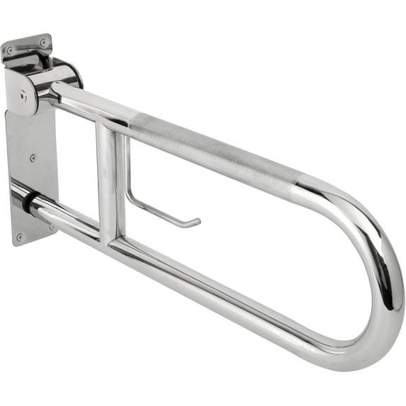 23.6'' Stainless Steel Flip-Up Toilet Safety Grab Bar