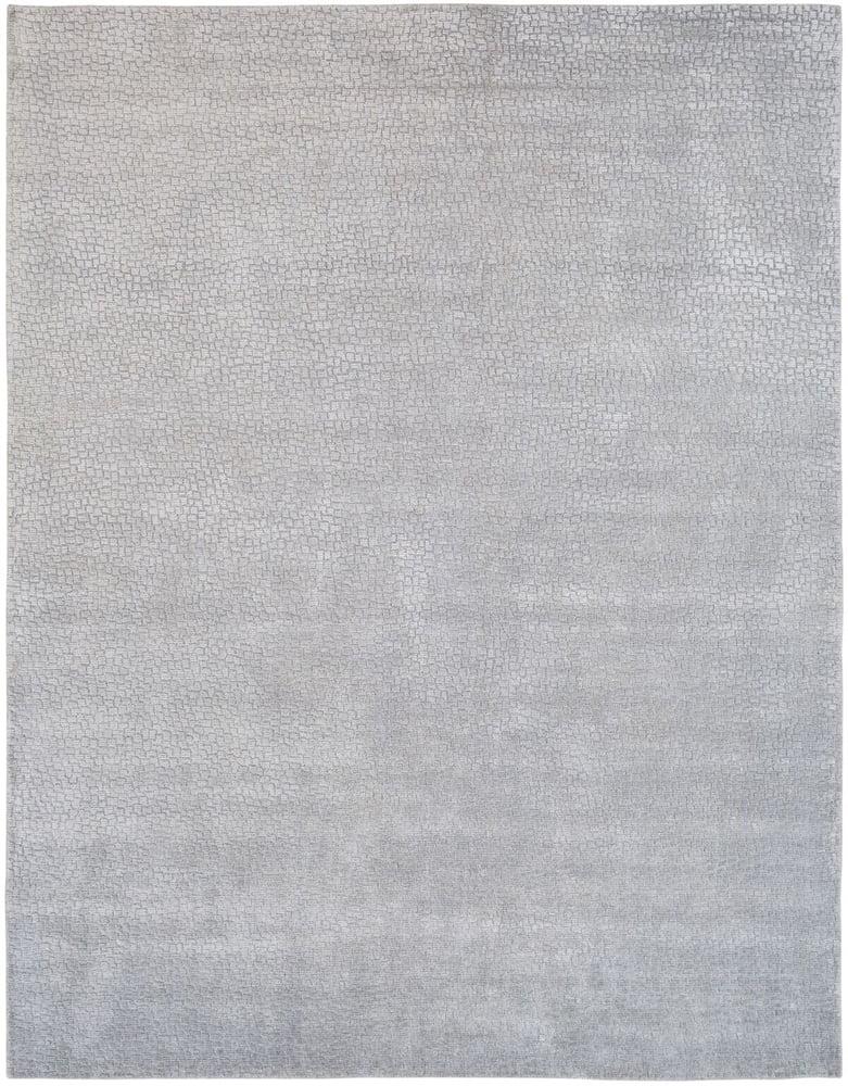 Kalaty Renzo Area Rug RZ-545 Silver Single-Color Faded 8' 6" x 11' 6" Rectangle