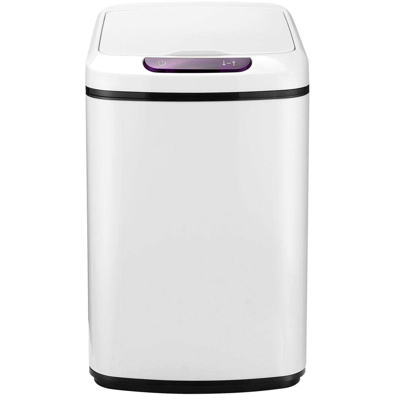 Hanover 9-Liter / 2.3-Gallon Trash Can with Sensor Lid in White