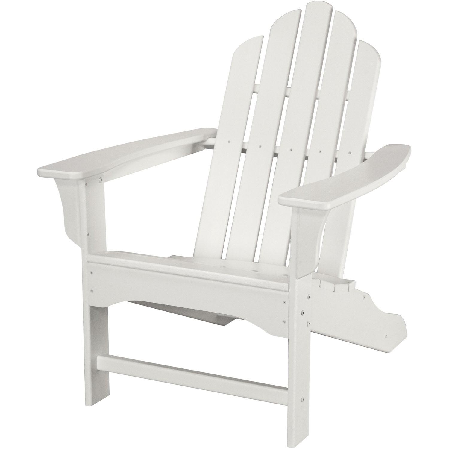 Hanover Outdoor Furniture All-Weather Contoured Adirondack Chair, White