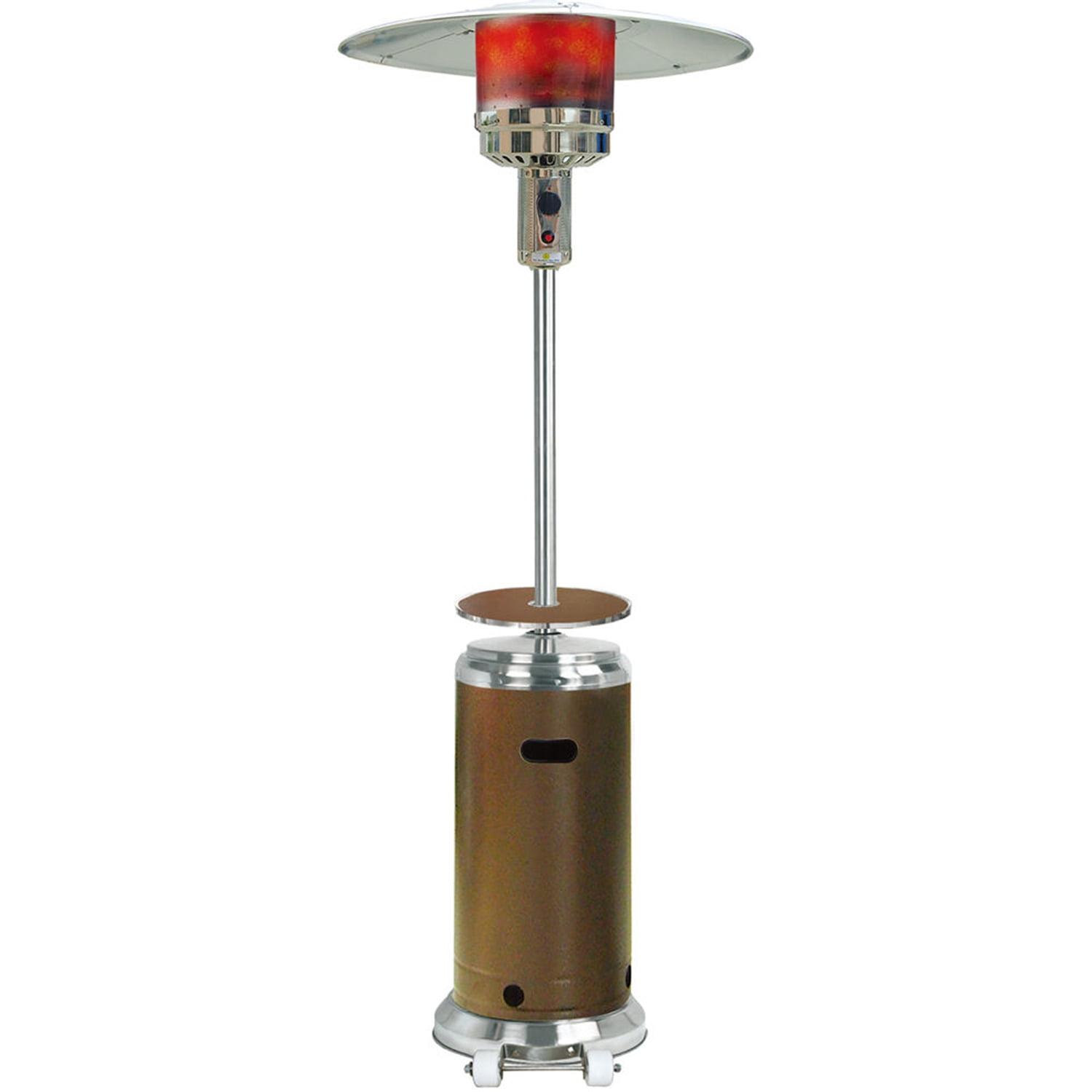 Hanover Propane Steel Umbrella Propane Patio Heater 41 000 BTU Bronze&Stainless Steel (HANHT002BRSS)