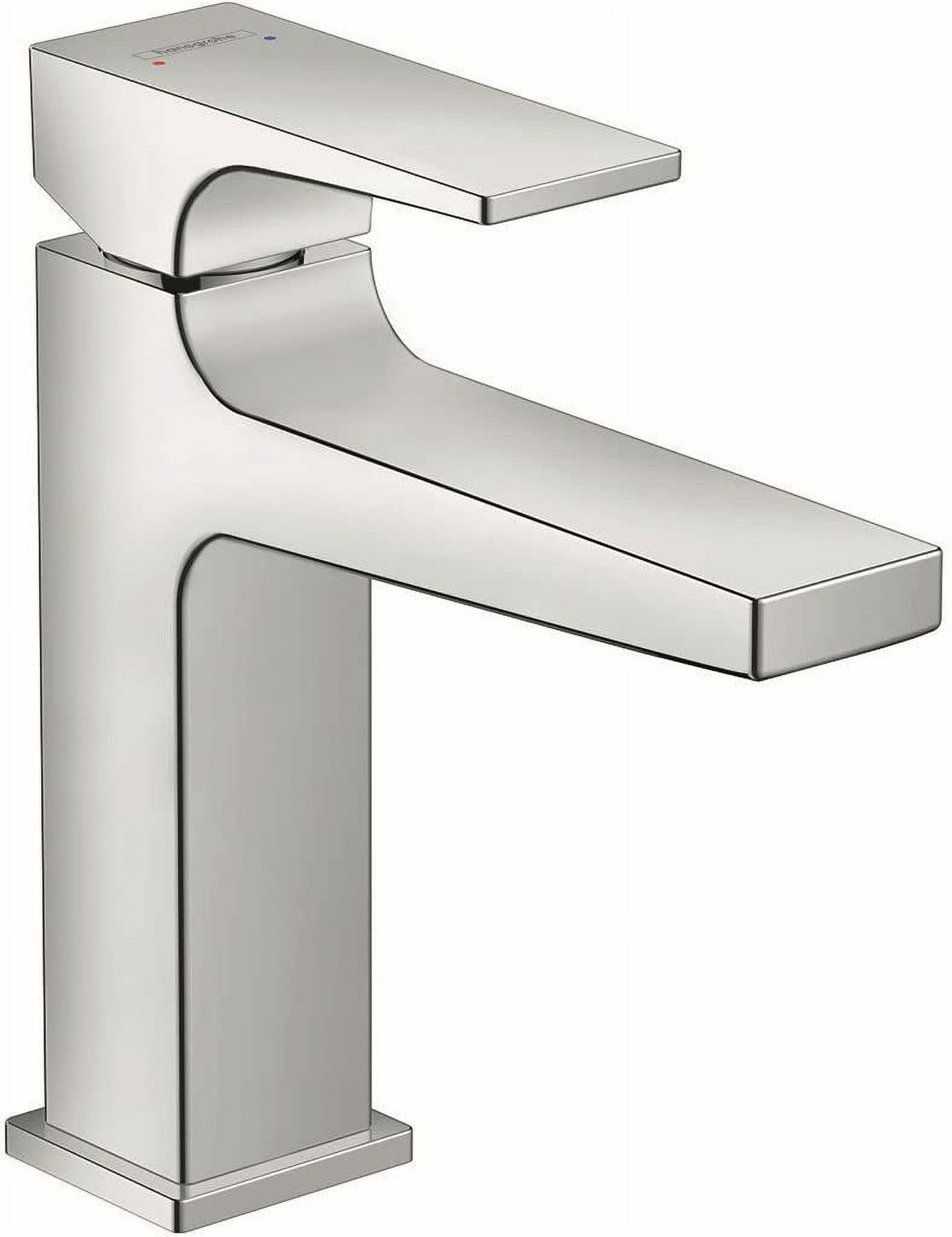 Sleek Brushed Nickel Single Hole Bathroom Faucet with Brass Construction