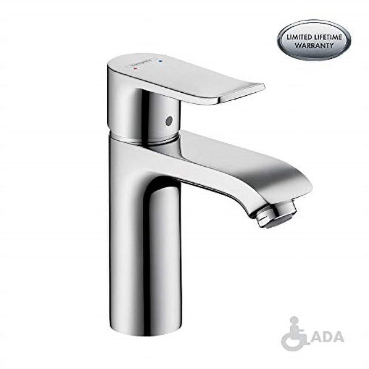 Sleek Chrome Single-Hole Bathroom Faucet with Easy Clean Aerator