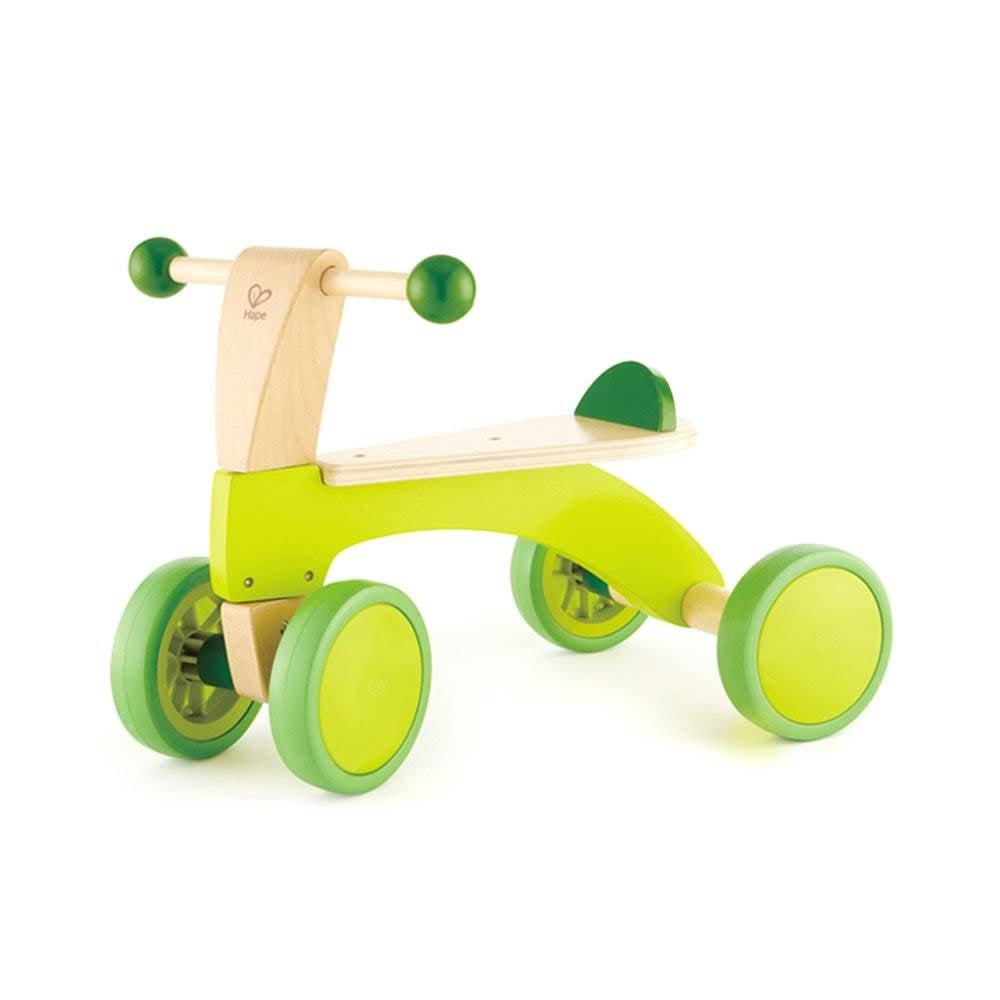 Hape: Scoot Around Ride-On Wood Balance Bike in Bright Green, Ages 1+