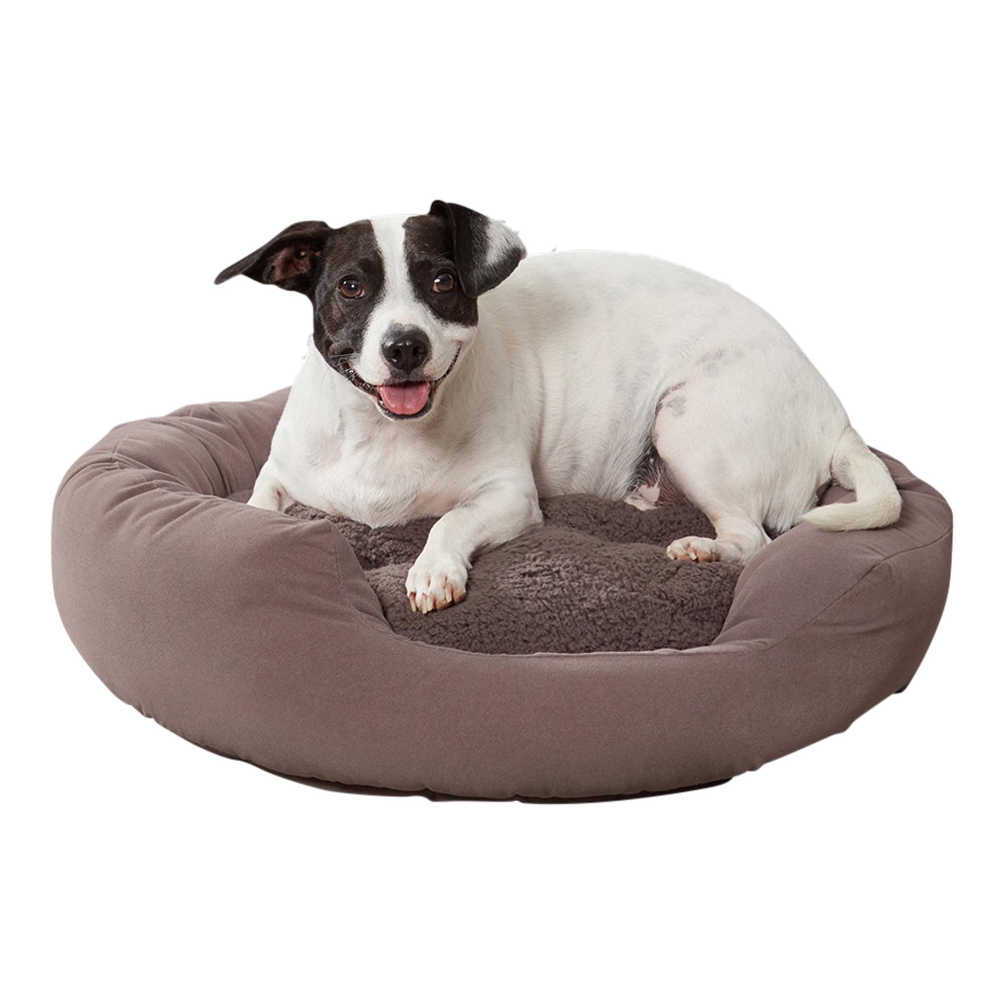 Happy Hounds Murphy Deluxe Donut Dog Bed, Gray, Small (24 x 24 in.)
