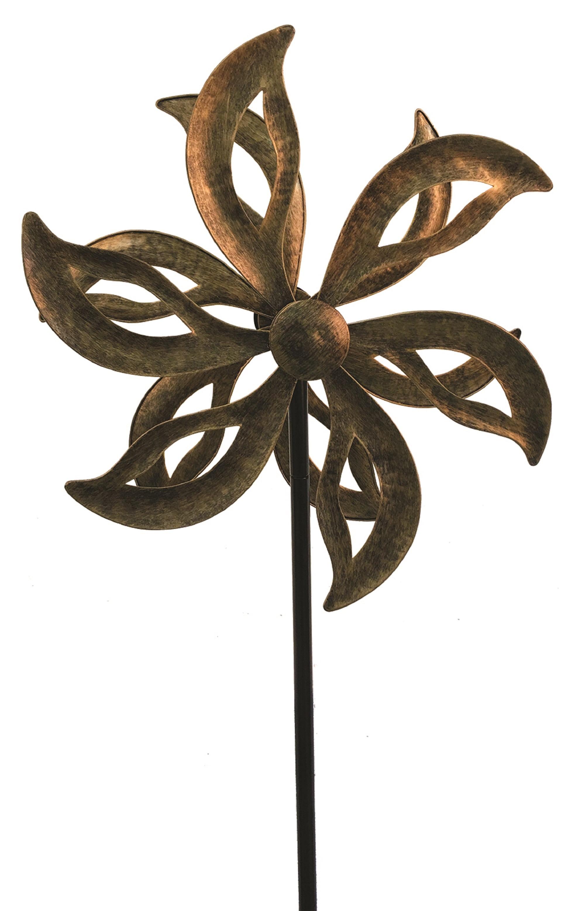 Harbor Gardens 53.7" Bronze Dual Blade Wind Spinner