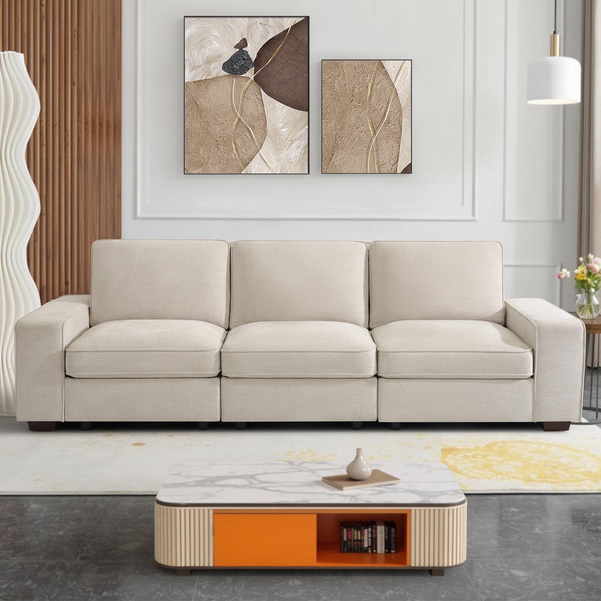 Latitude Run® Modern Modular Chenille Sectional Sofa With Storage Space And Detachable Cover