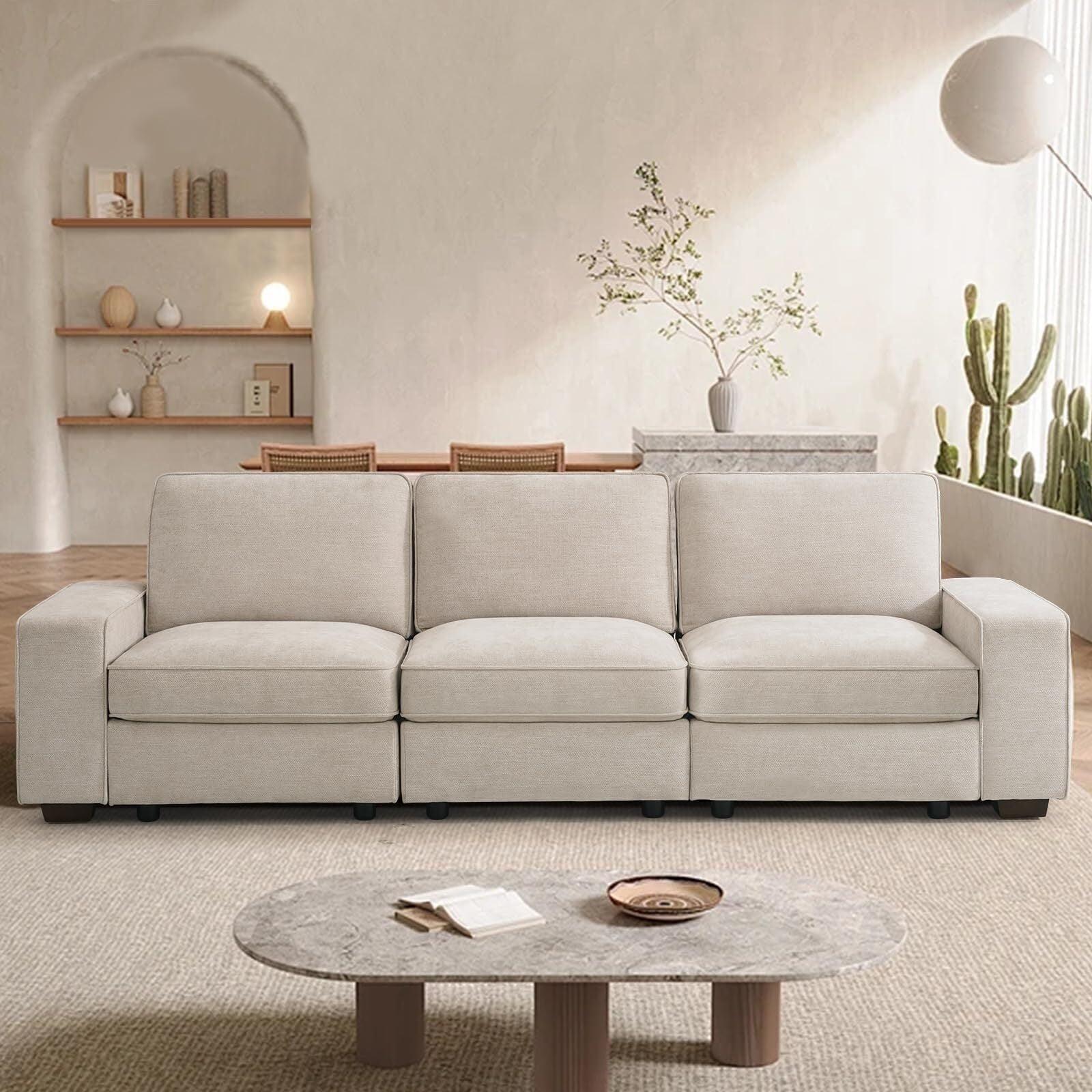 Latitude Run® Modern Modular Chenille Sectional Sofa With Storage Space And Detachable Cover