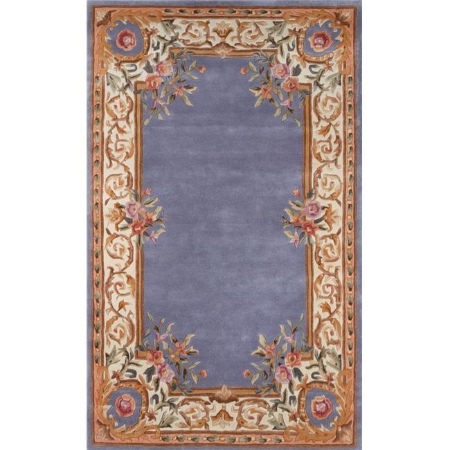 Momeni Harmony India Hand Tufted Wool Transitional Blue Area Rug 5' X 8'