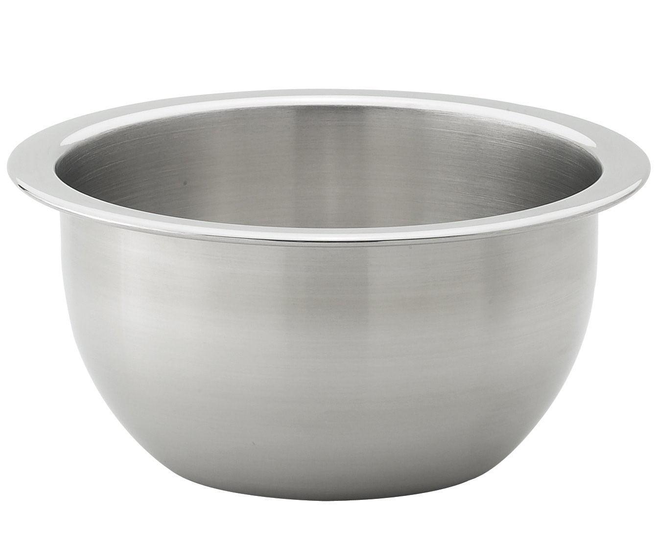 2-Quart Heavyweight Stainless Steel Mixing Bowl with Reinforced Rim