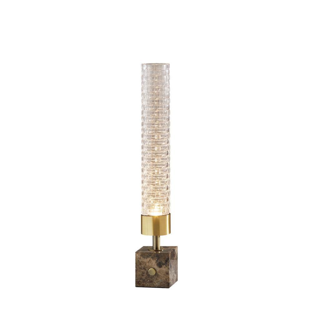 Tuberose Hand-Blown LED Table Lamp (19")