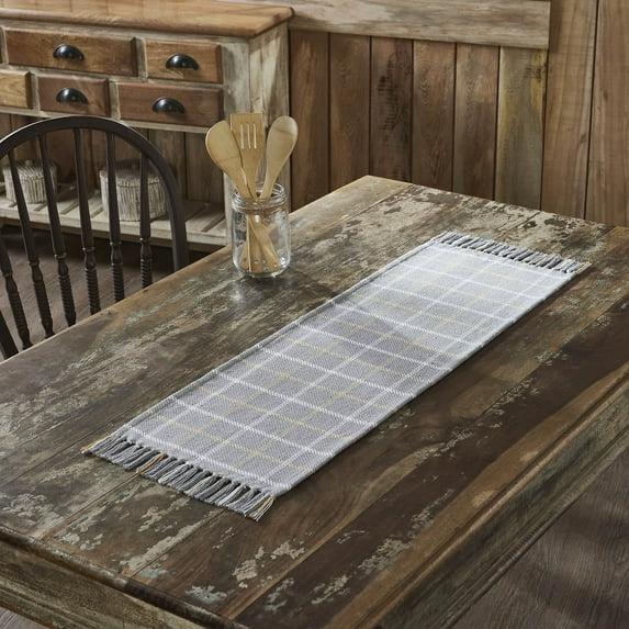 VHC Brands Harvest Blessings Rectangle Plaid Table Runnner