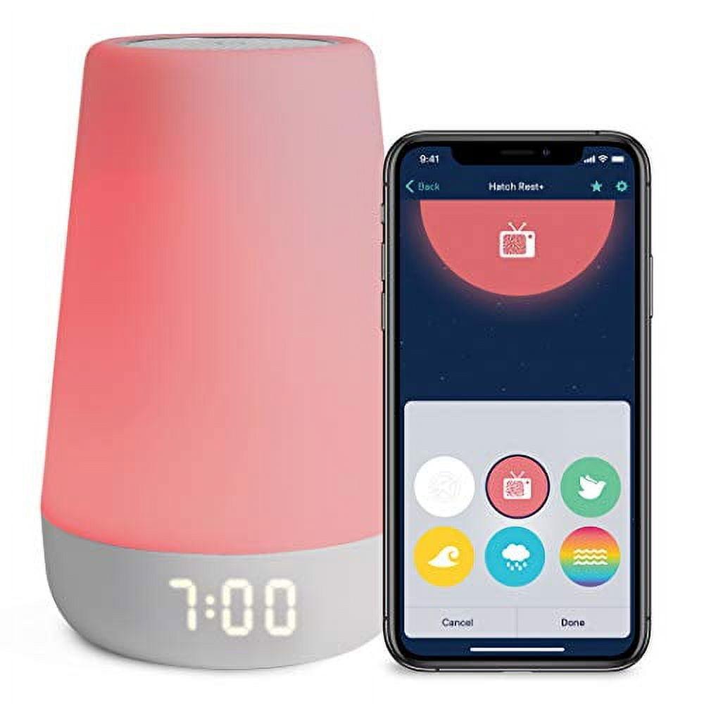 Hatch Rest+ Baby Sound Machine, Night Light, Time-to-Rise Plus Audio Monitor, White Noise Soother, Toddler Sleep Trainer, Kids Alarm Clock, Nightlight