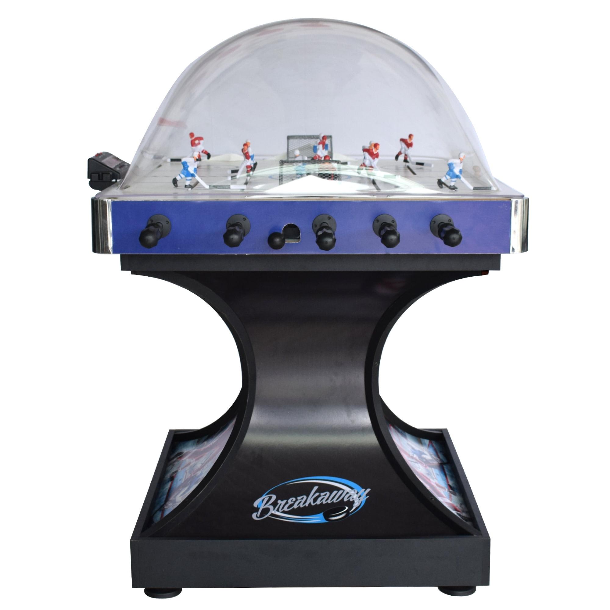 Breakaway 45" Blue Polycarbonate Dome Hockey Table with LED Scoring