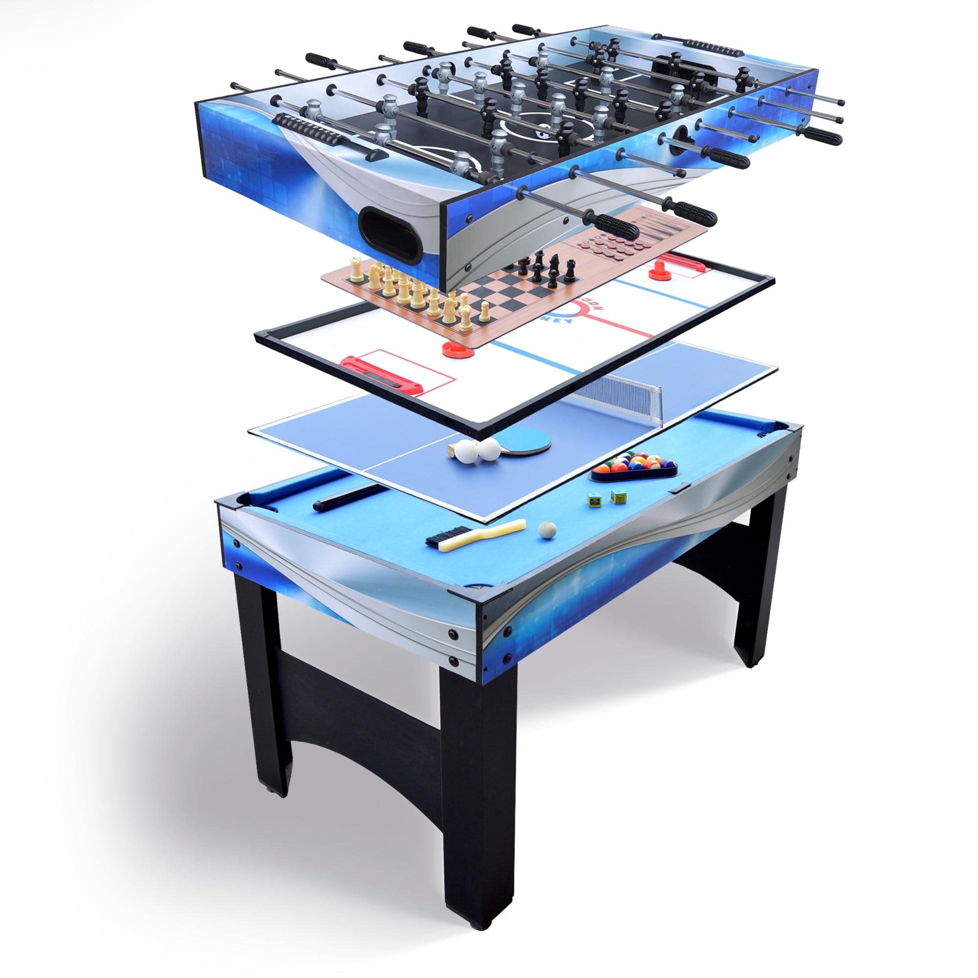 Hathaway Matrix 7-in-1 Multi-Game Table with Foosball, Pool, Tennis, 54-in