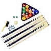 Multicolor Wood and Aluminum Billiard Accessory Kit, 31.5 x 14.5 in