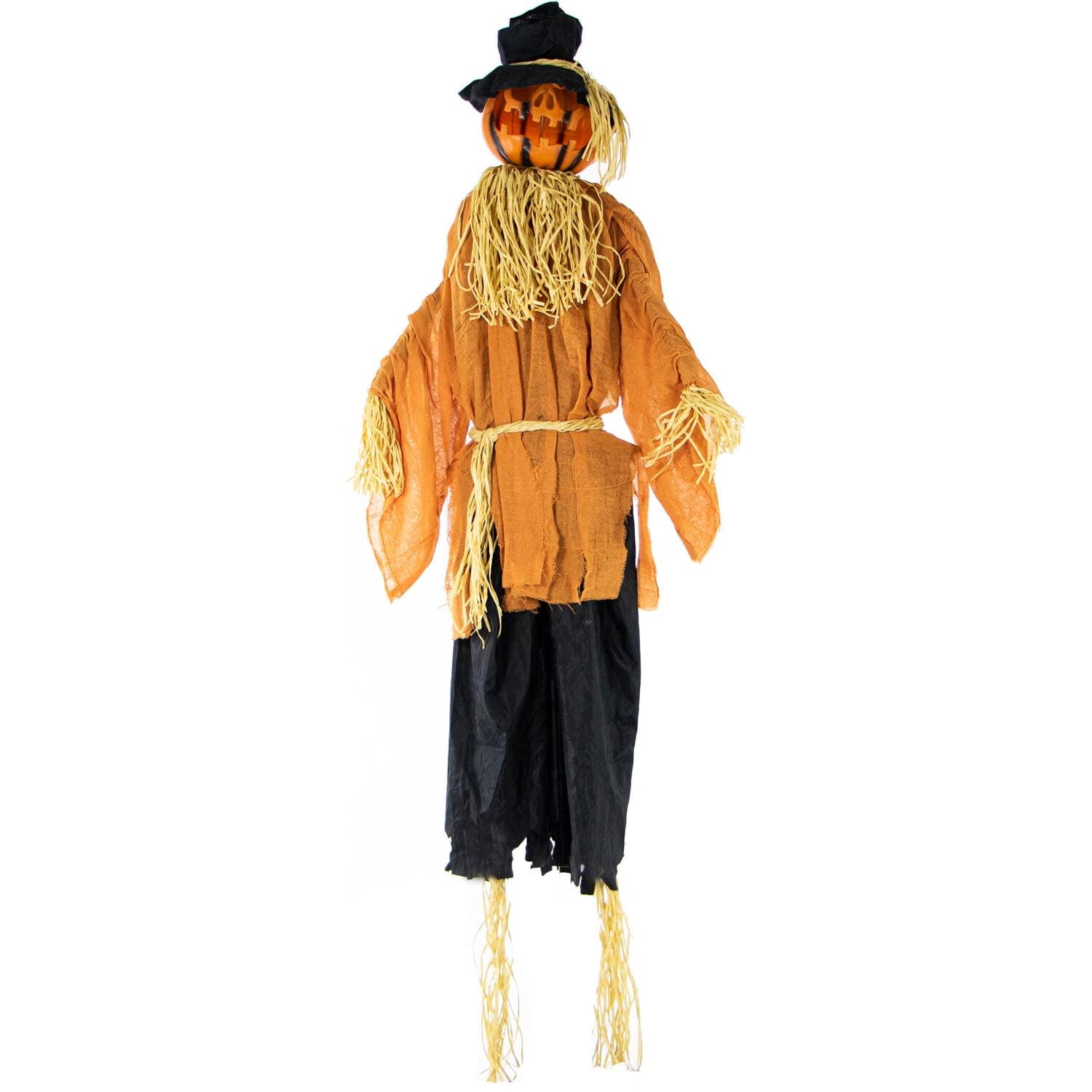 Northlight Seasonal 6' Animated Jack-O'-Lantern Scarecrow Halloween Decoration