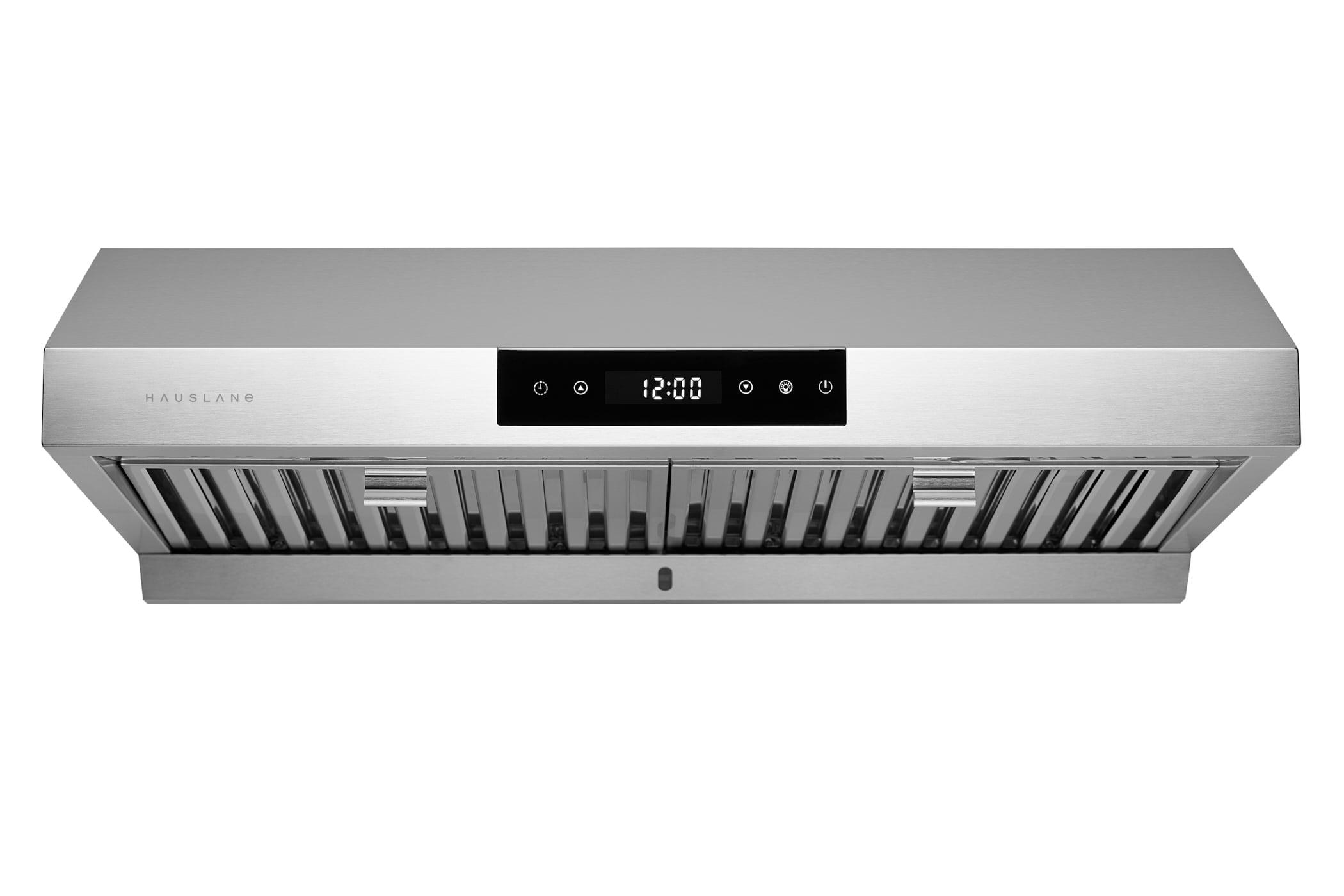 Hauslane Hauslane Wall Mount Range Hood 30 Inch | Wall Chimney | 6” Duct/Ductless Convertible, Strong Suction, Six-layer Aluminum Filters, Changeable LED Lamps, Stove Kitchen Vent Hood WM-530WHT-30B
