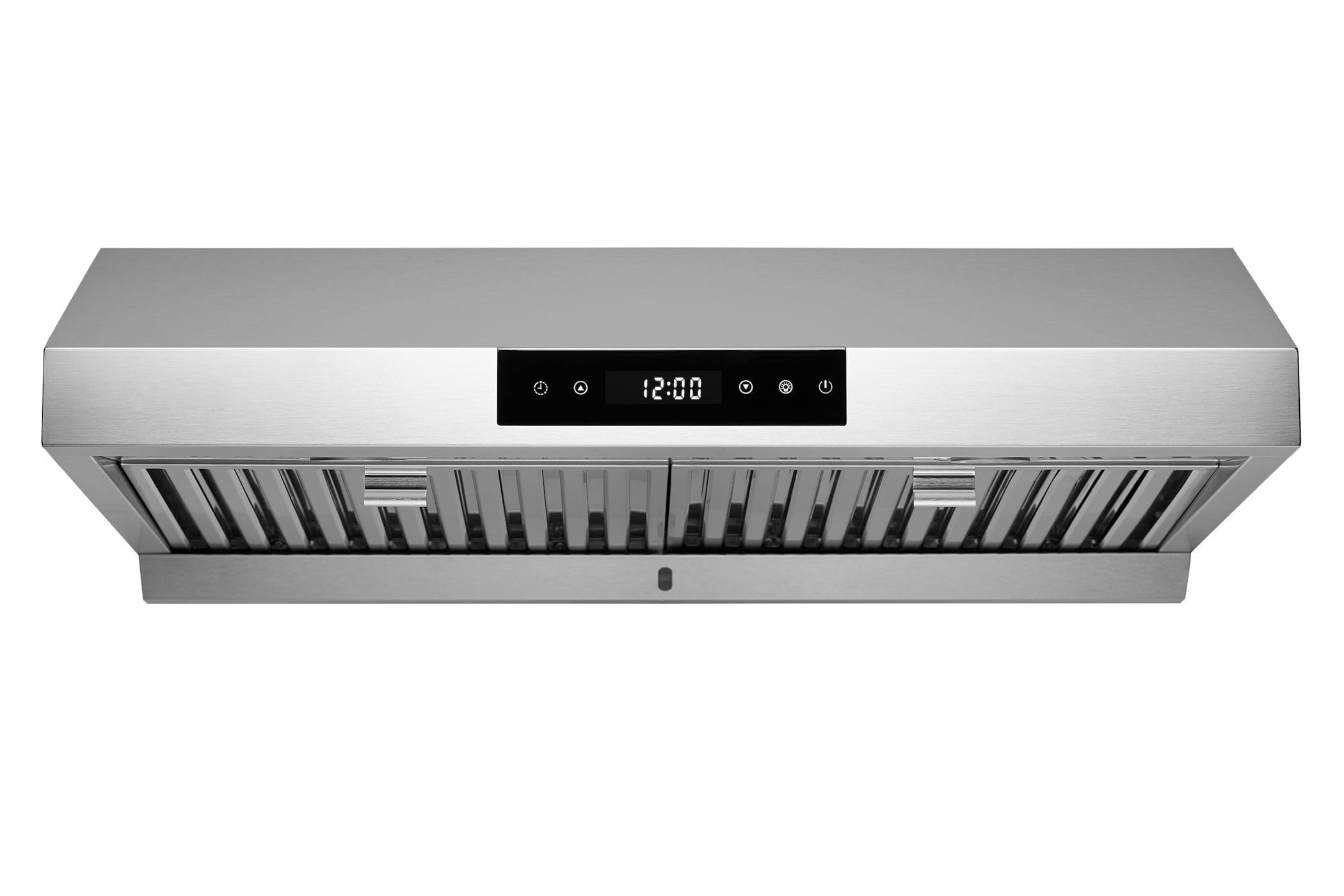 Hauslane Hauslane Wall Mount Range Hood 30 Inch | Wall Chimney | 6” Duct/Ductless Convertible, Strong Suction, Six-layer Aluminum Filters, Changeable LED Lamps, Stove Kitchen Vent Hood WM-530WHT-30B