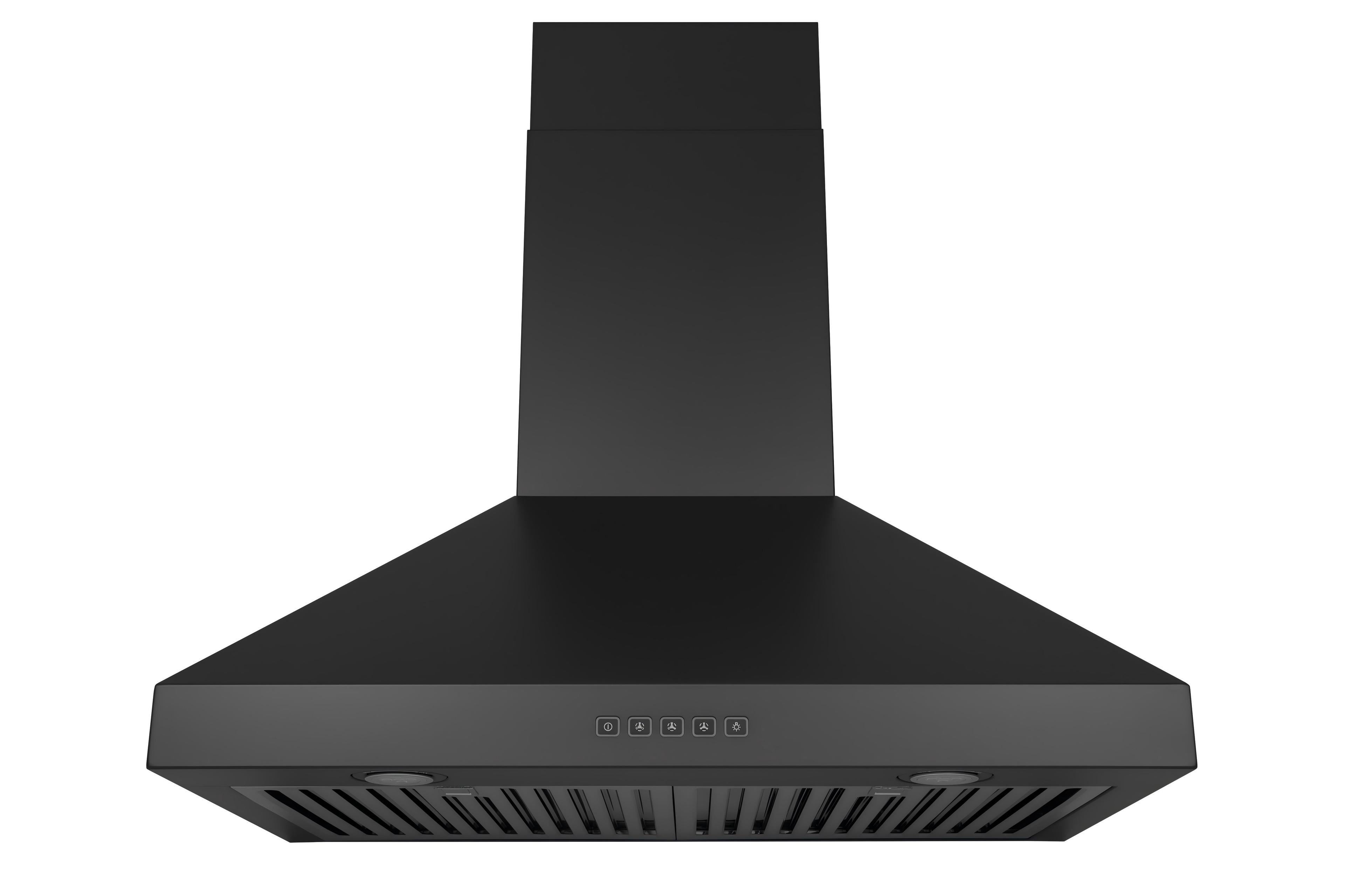Hauslane 30" Stainless Steel Convertible Wall Range Hood with Baffle Filter