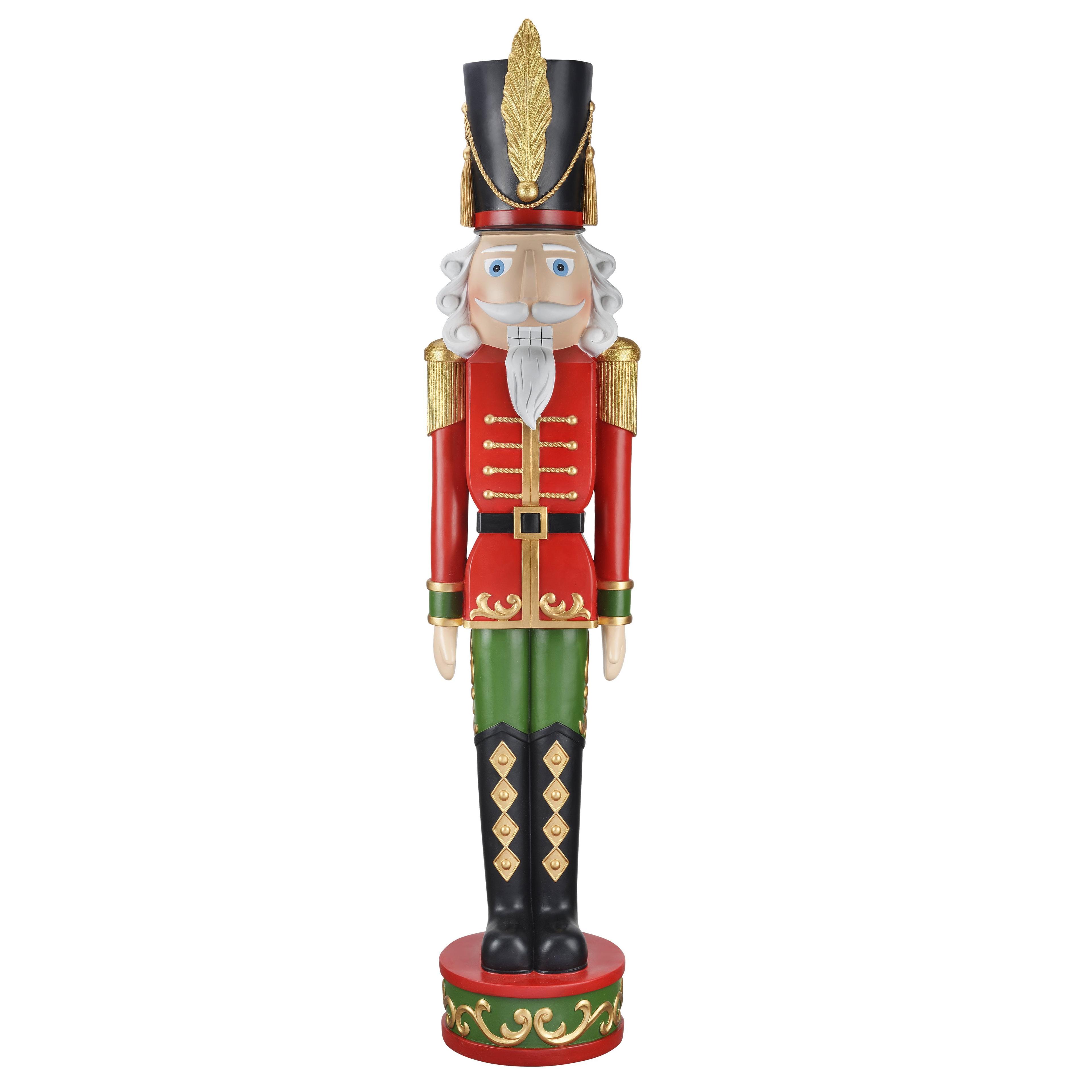 Haute Decor 48" Christmas Nutcracker Outdoor Decor Red/Green