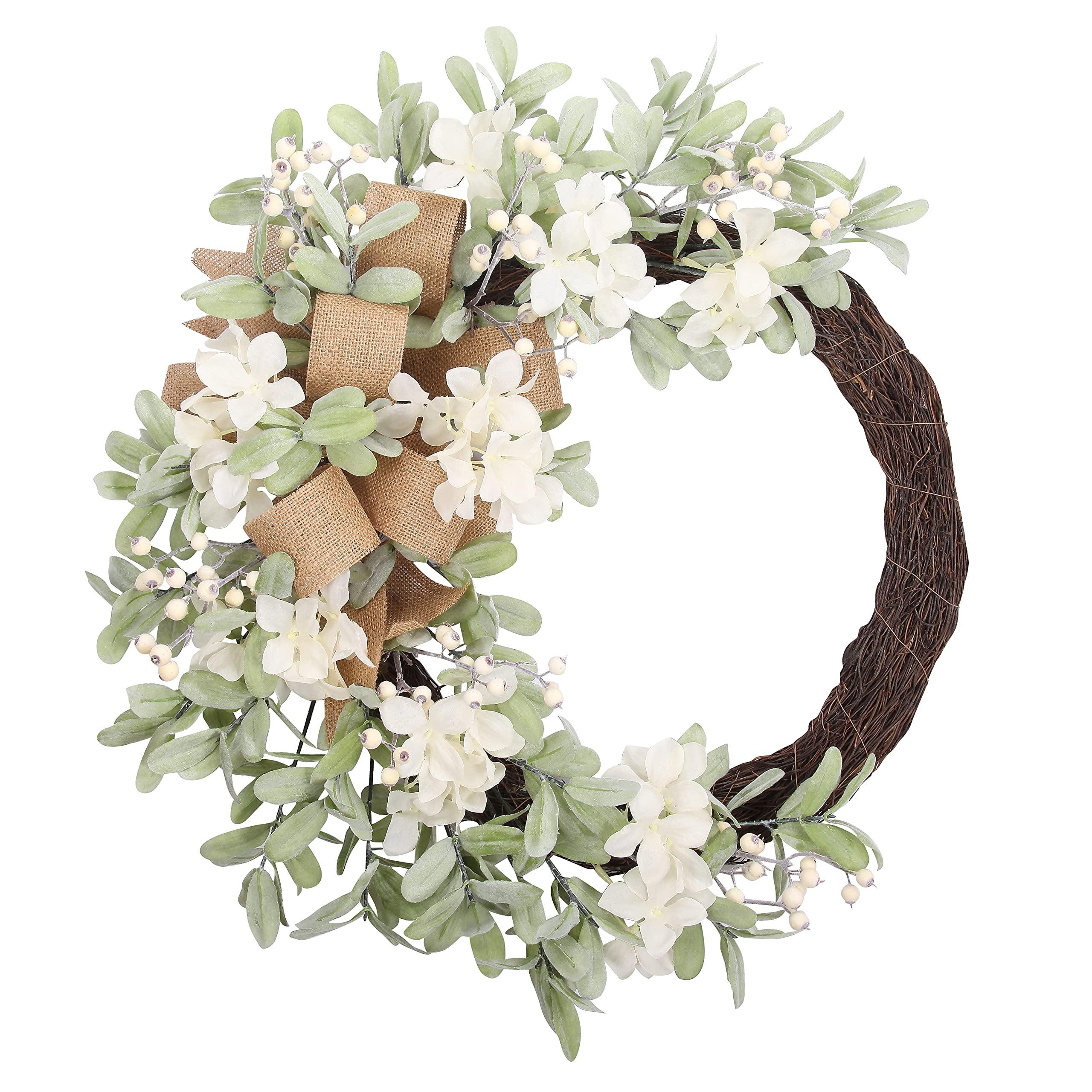 Haute Decor Faux Hydrangea 24'' Wreath
