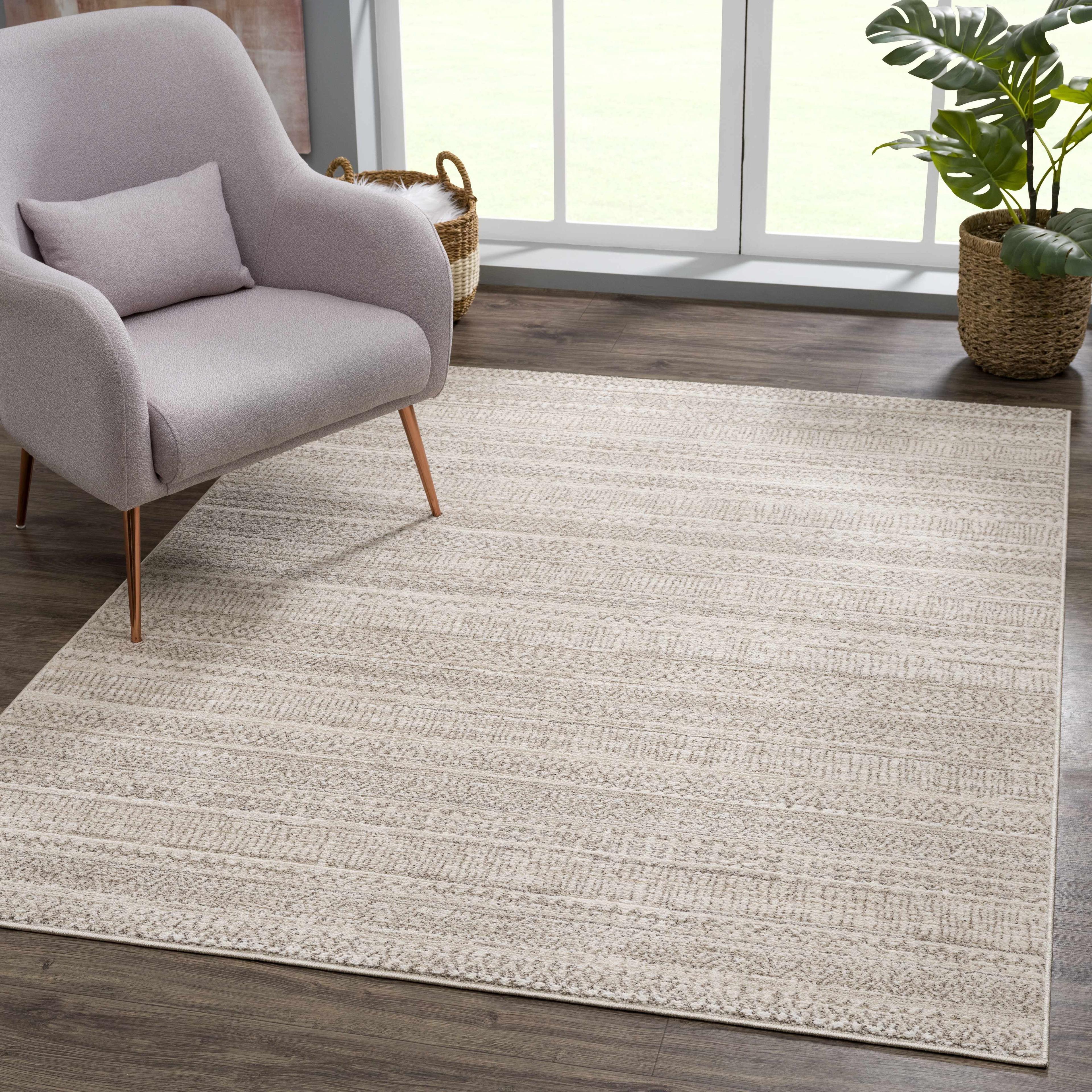 Hauteloom Rectangle Area Rug   Ivory