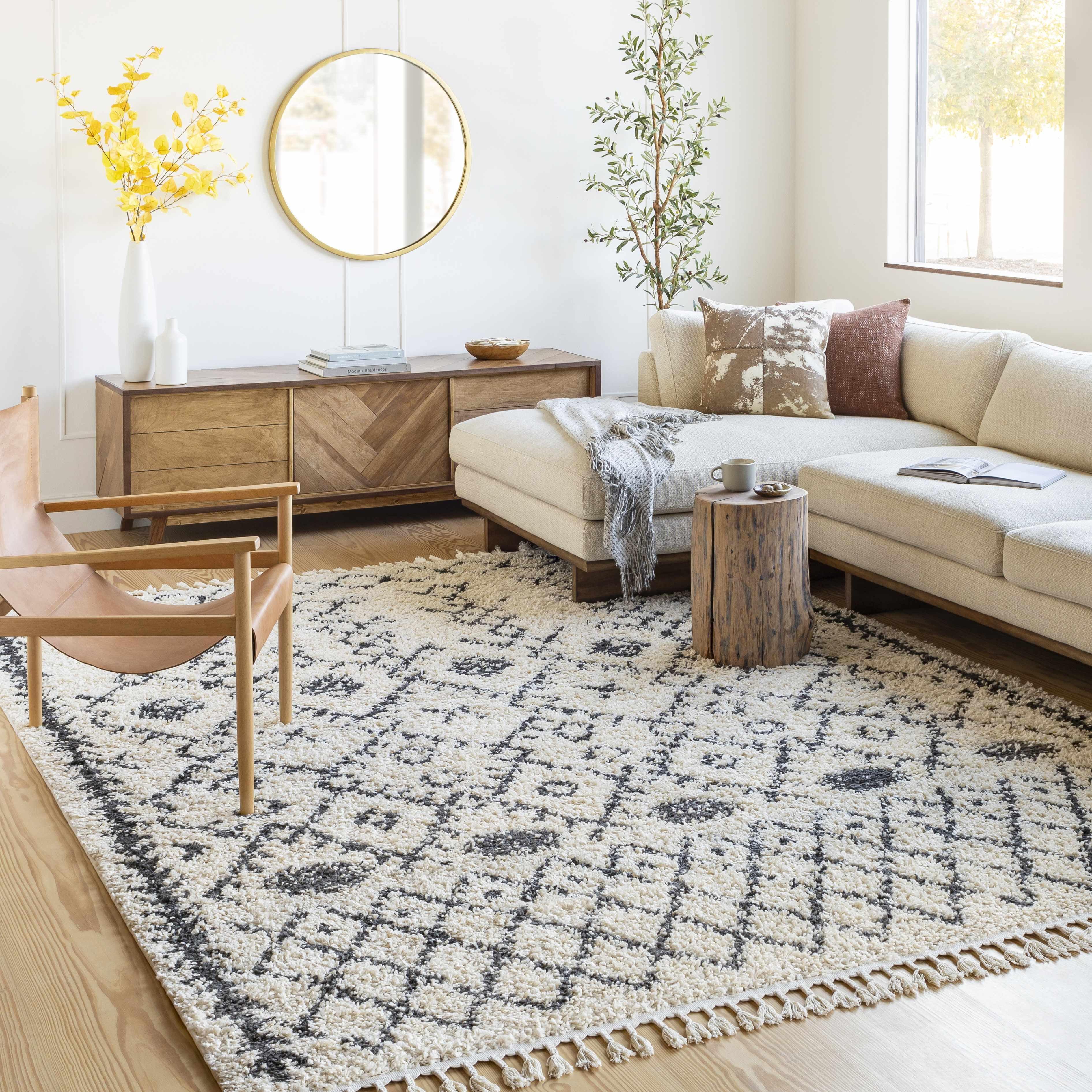 Hauteloom Rectangle Area Rug   Charcoal