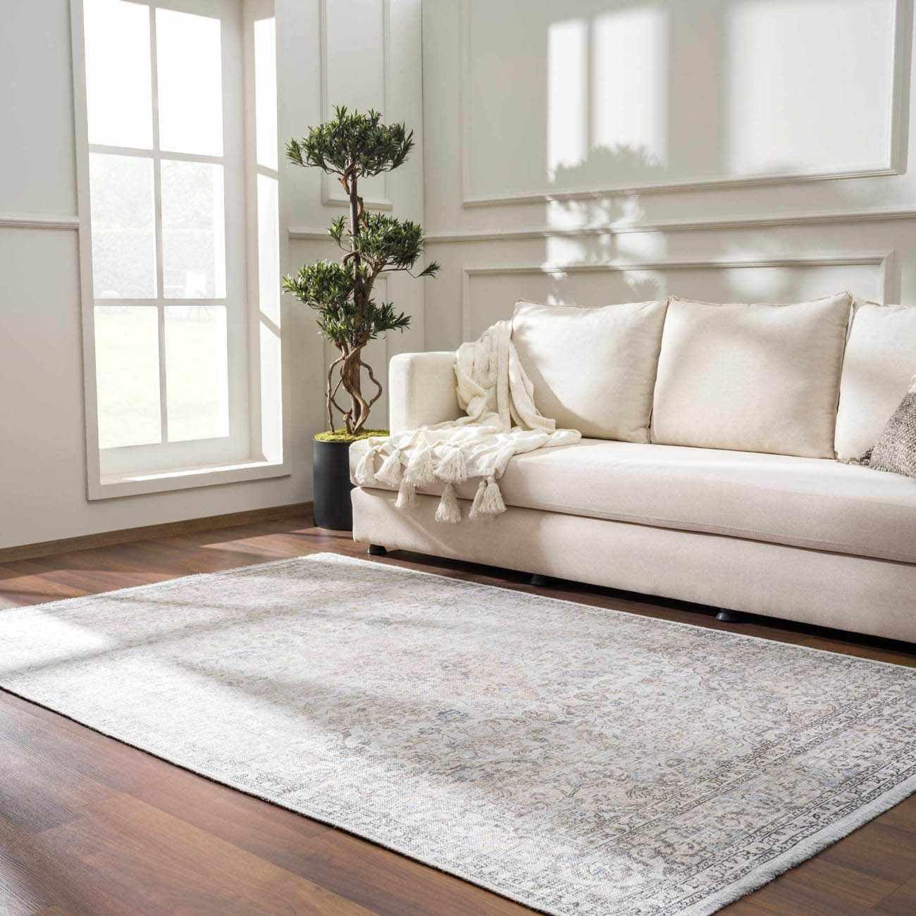 Hauteloom Rectangle Area Rug   Beige