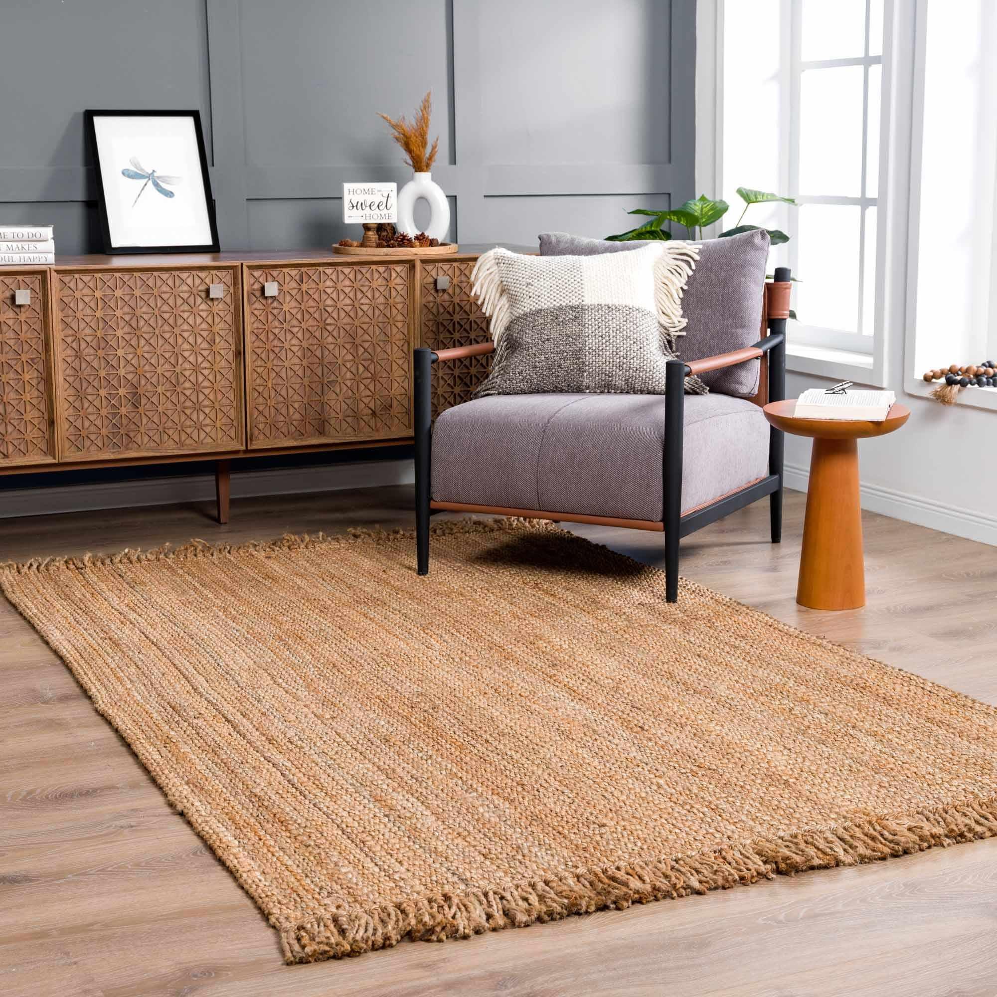 Hauteloom Rectangle Area Rug  Brown