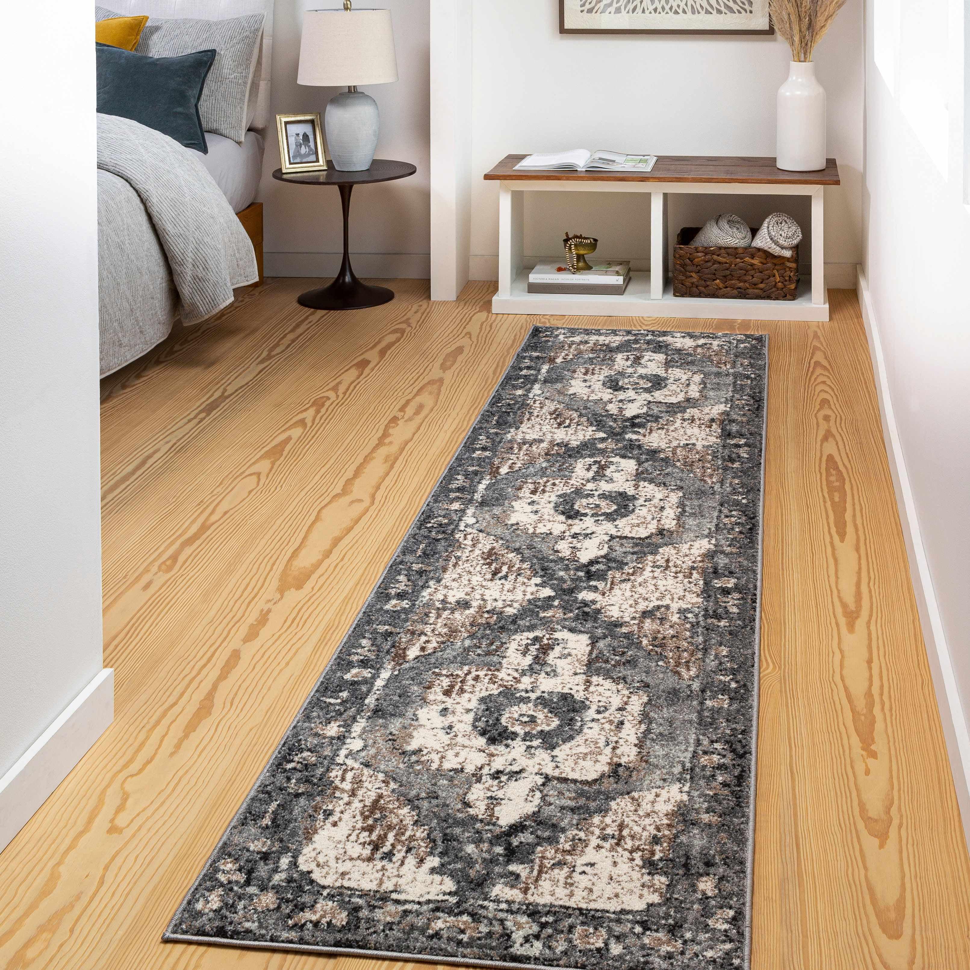 Hauteloom Runner Area Rug  Charcoal
