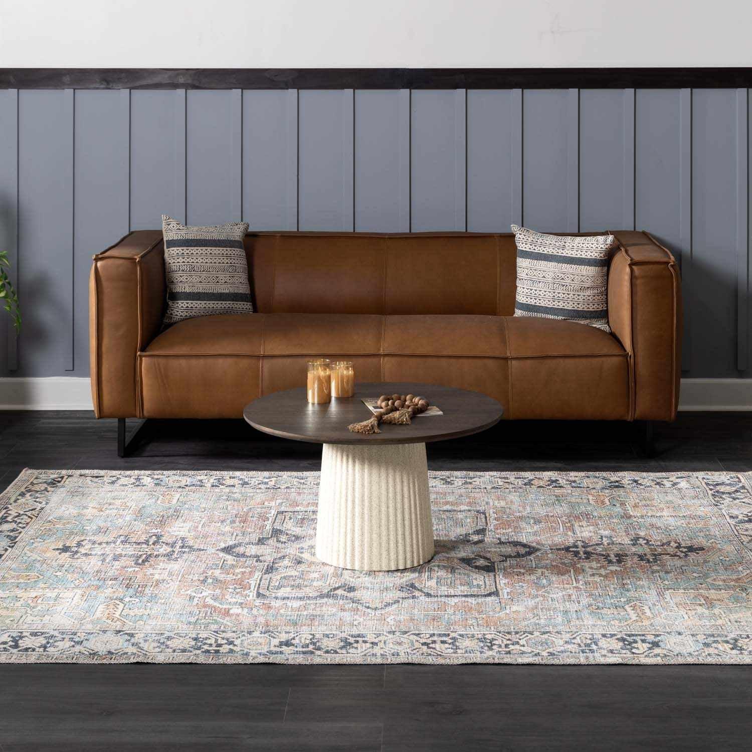 Hauteloom Rectangle Area Rug   Brick Red