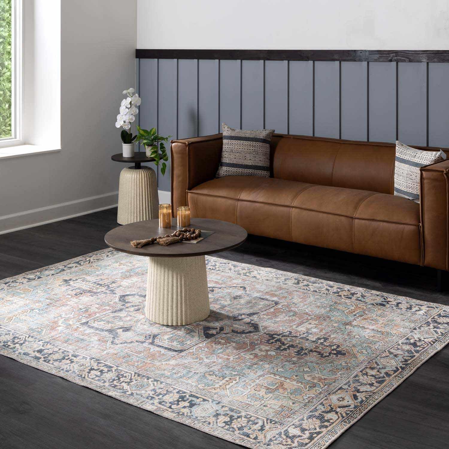 Hauteloom Rectangle Area Rug   Brick Red