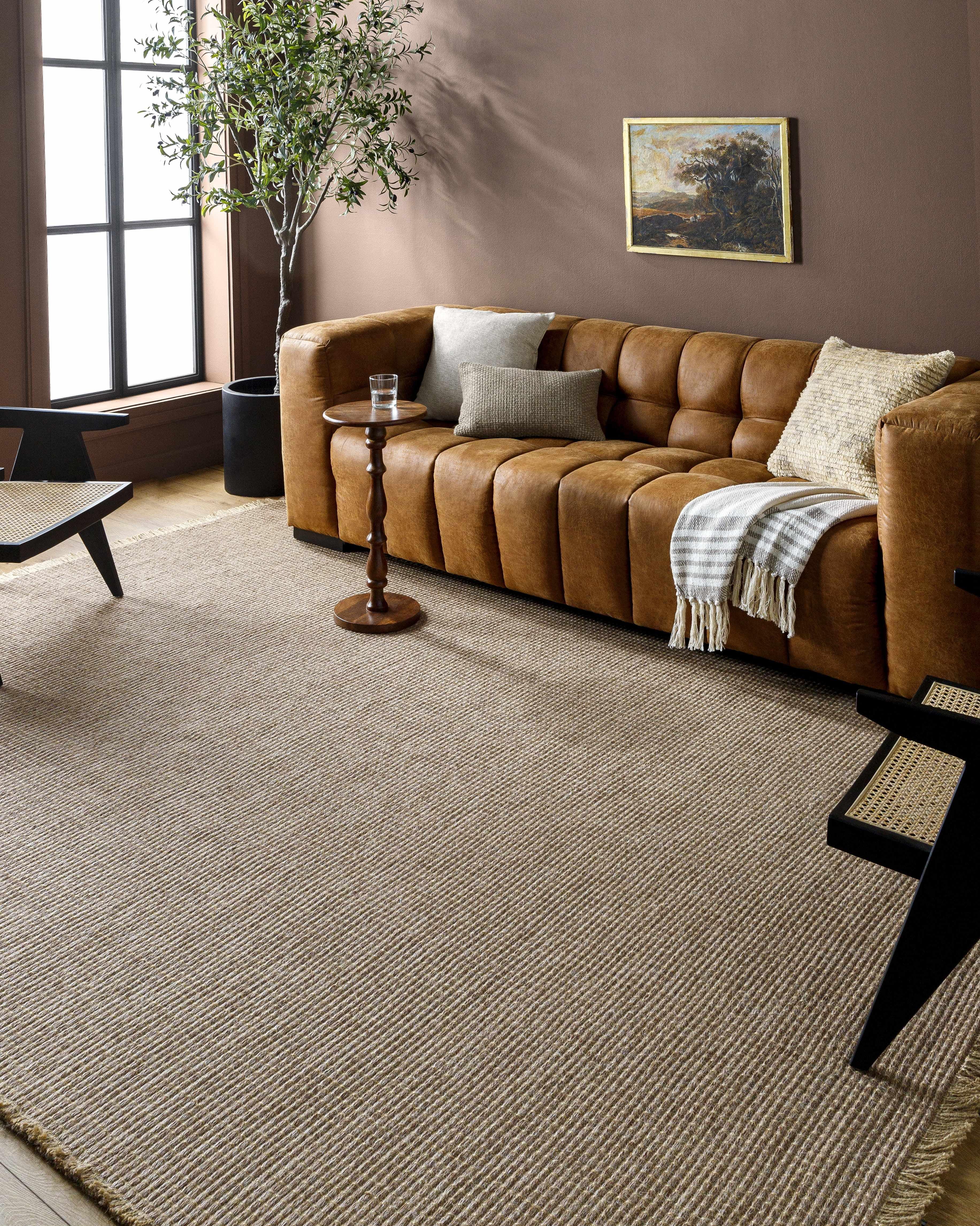 Hauteloom Rectangle Area Rug Light Brown