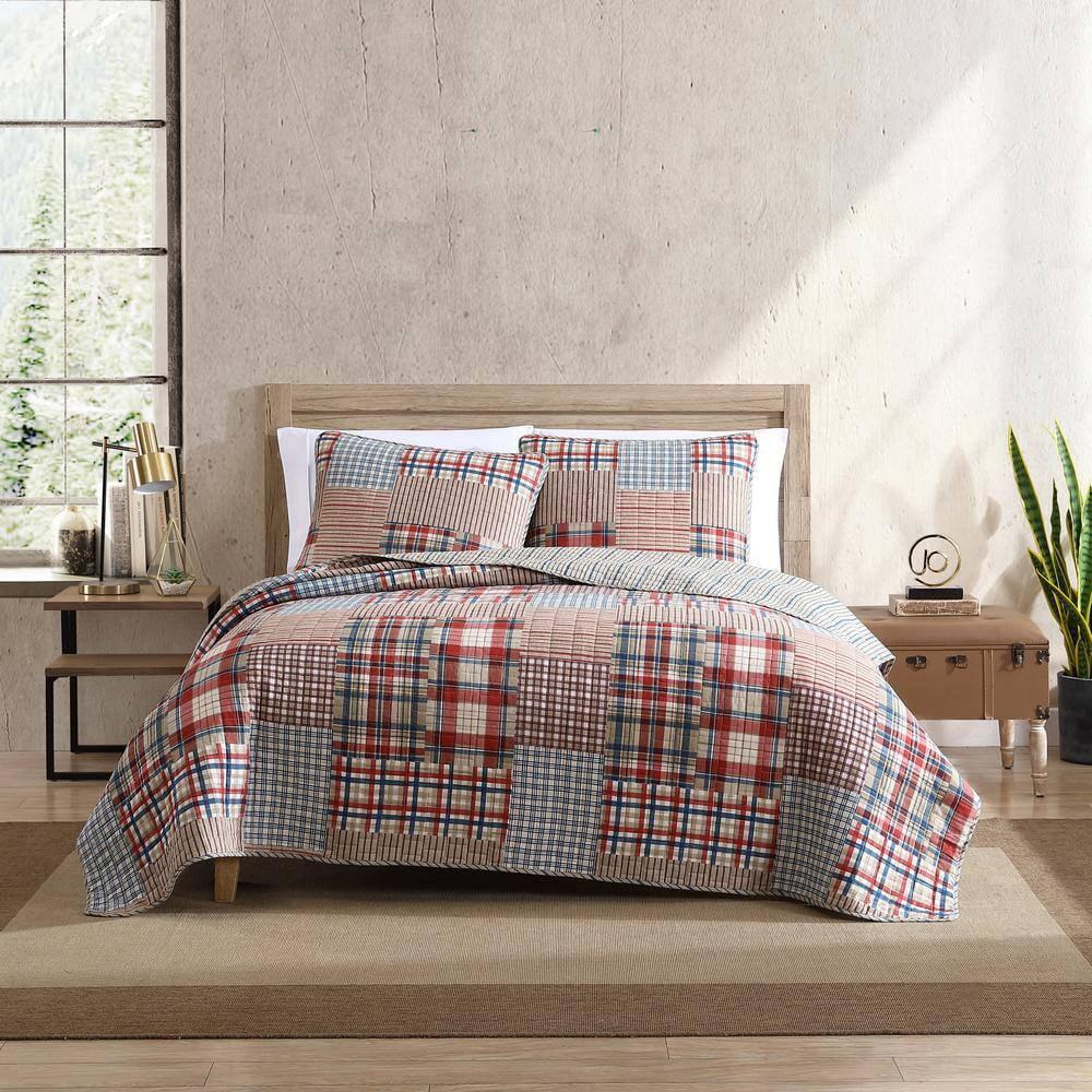 Hawthorne Reversible Quilt Set Brown - Eddie Bauer