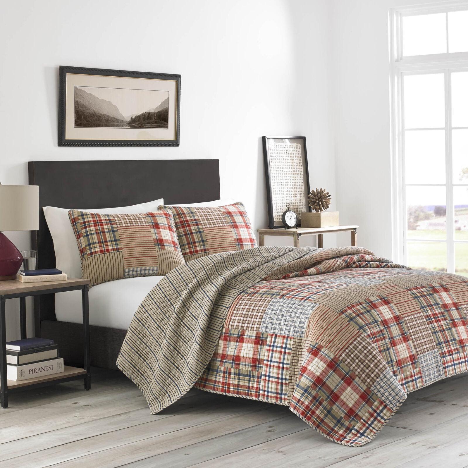 Hawthorne Reversible Quilt Set Brown - Eddie Bauer