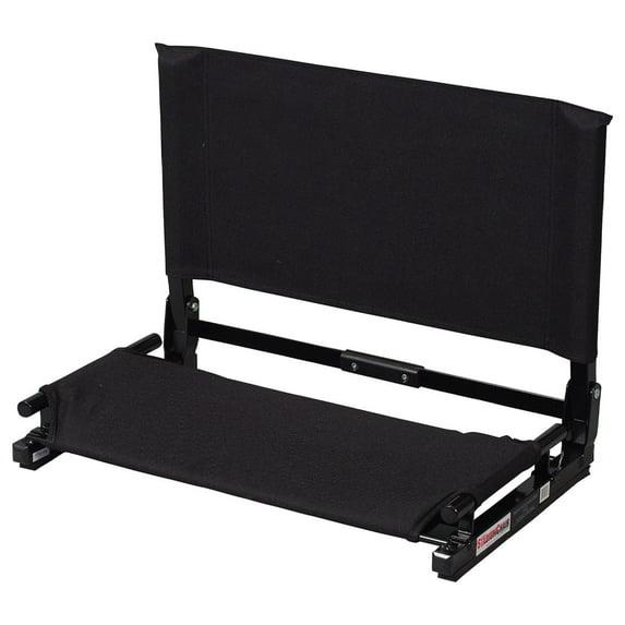 StadiumChair Deluxe Wide Stadium Chair Lightweight Folding Bleacher Seat Black